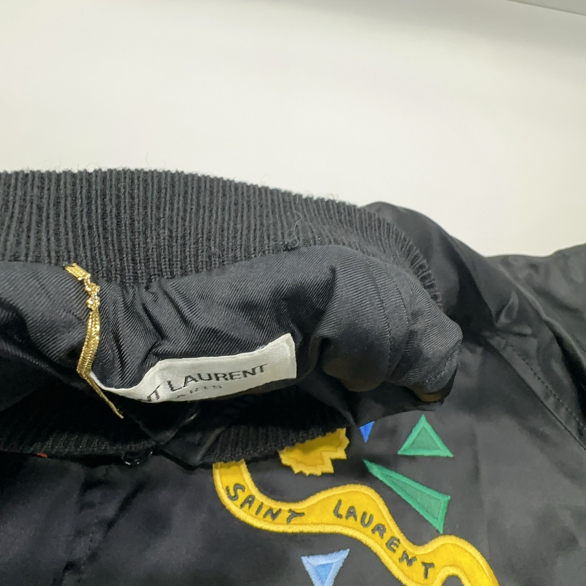 Saint Laurent Paris Saint Laurent Embroidered LOVE Bomber Jacket Size 36 Size XS / US 0-2 / IT 36-38 - 7 Thumbnail