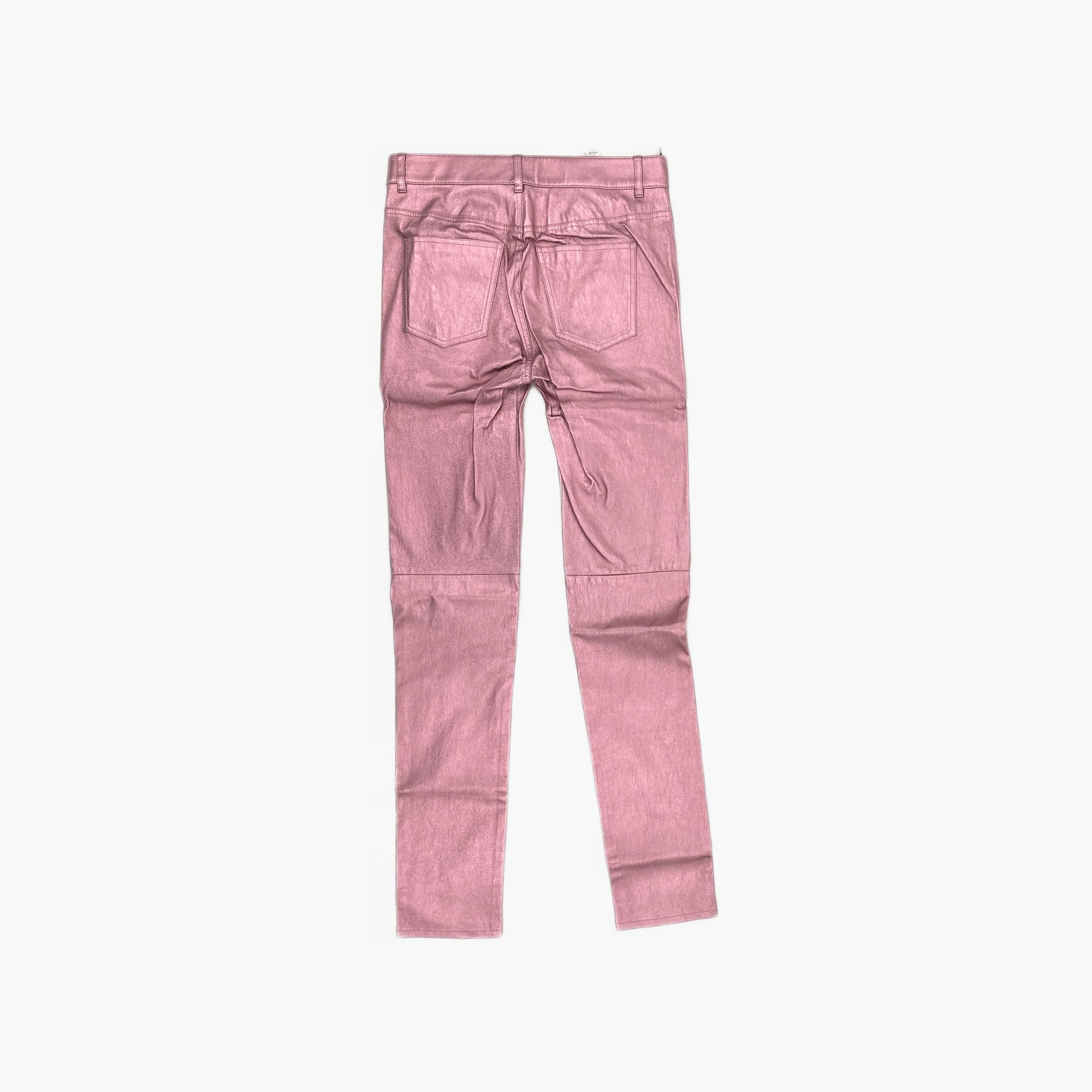 Saint Laurent Paris Saint Laurent Metallic Leather Pants F38 Size 27" / US 4 / IT 40 - 2 Thumbnail