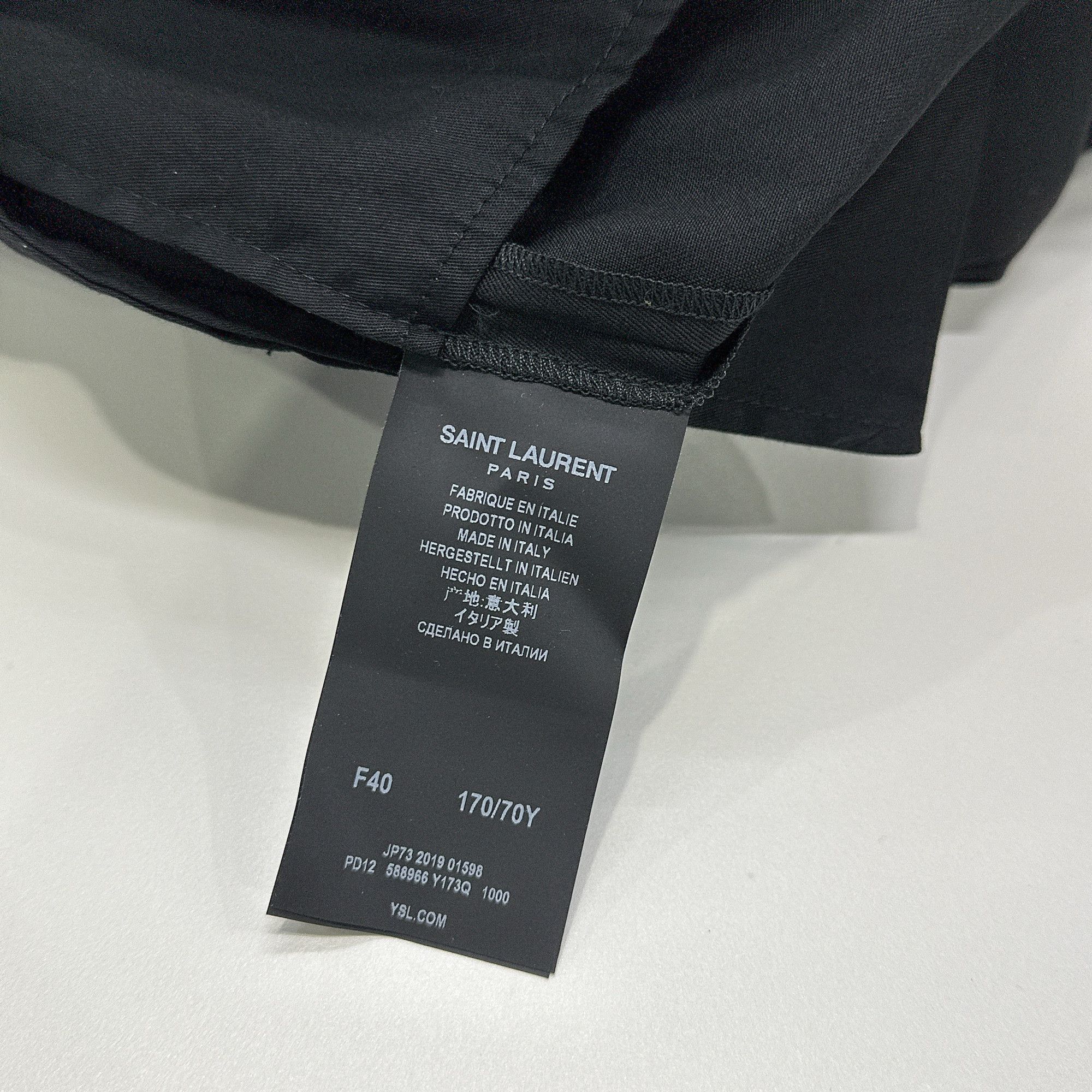 Saint Laurent Paris Saint Laurent Wool Pants Black Size 28" / US 6 / IT 42 - 6 Thumbnail