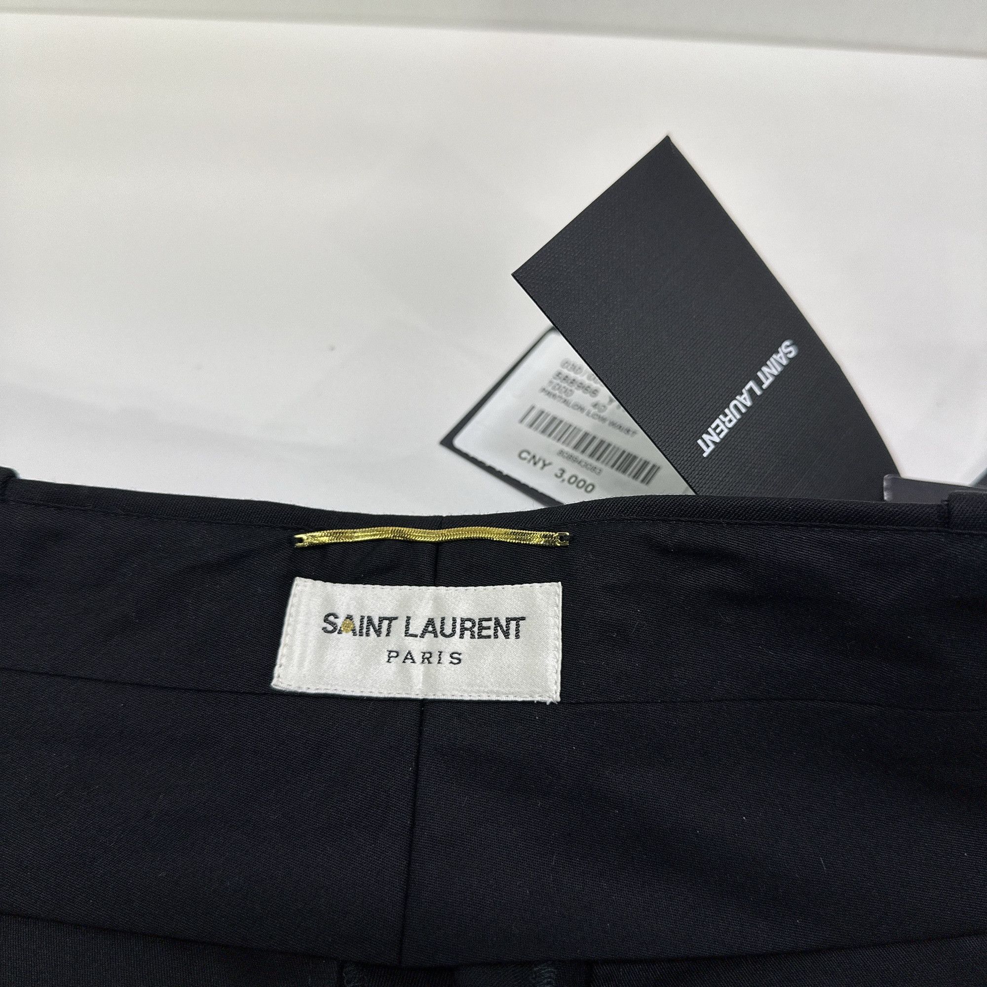Saint Laurent Paris Saint Laurent Wool Pants Black Size 28" / US 6 / IT 42 - 5 Thumbnail