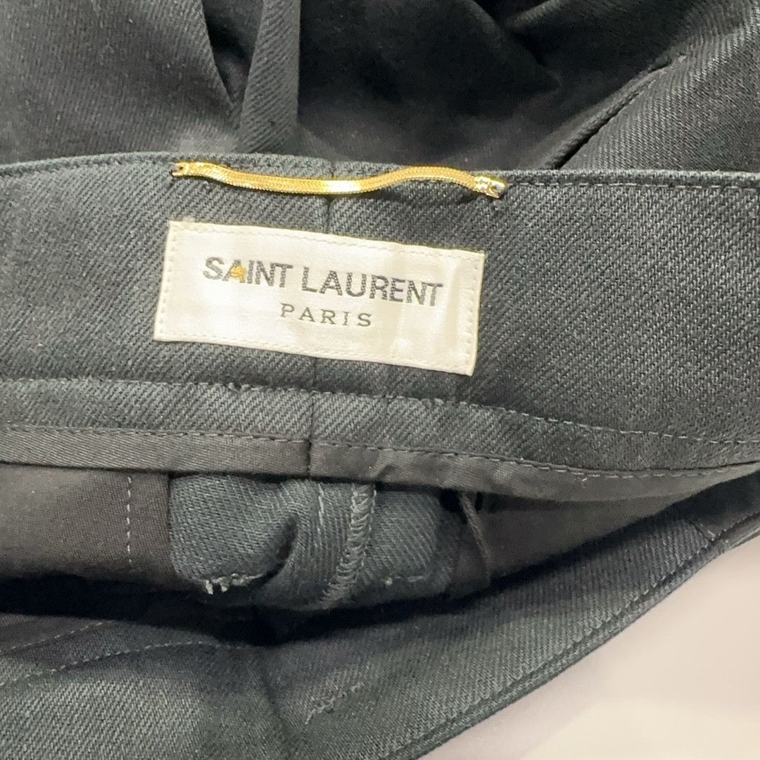 Saint Laurent Paris Saint Laurent Plain Black Jeans Size 40 Size 28" / US 6 / IT 42 - 4 Thumbnail