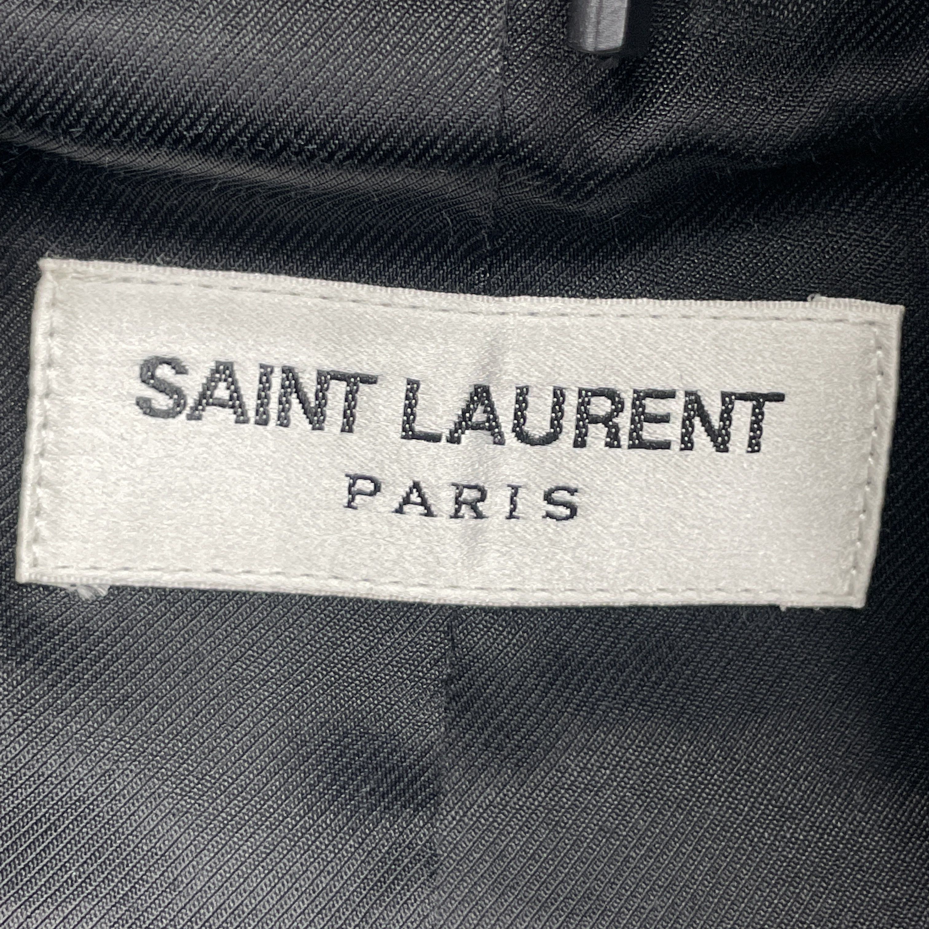 Saint Laurent Paris Saint Laurent Leather Detail Varsity Jacket Size 48 Size US M / EU 48-50 / 2 - 3 Thumbnail