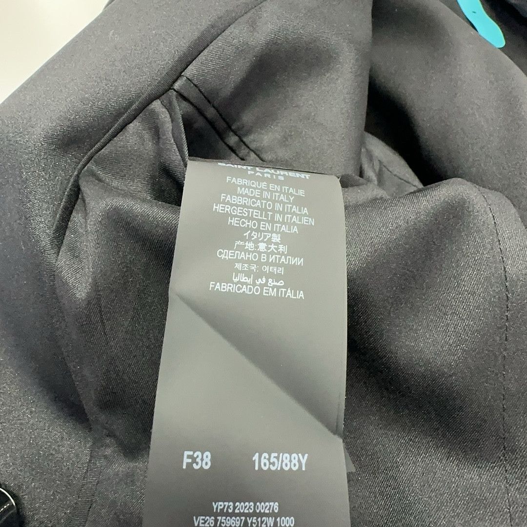Saint Laurent Paris Saint Laurent Double-Breasted Wool Blazer F38 Size S / US 4 / IT 40 - 4 Thumbnail