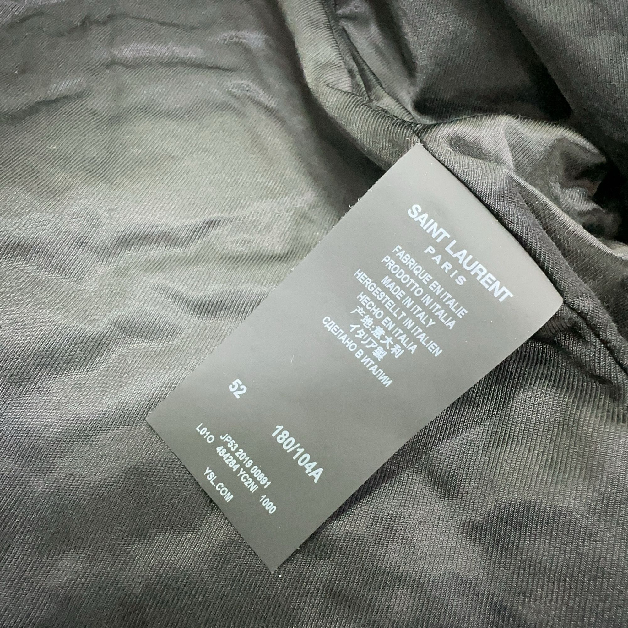 Saint Laurent Paris Saint Laurent Leather Biker Jacket Size 52 Size US L / EU 52-54 / 3 - 3 Thumbnail