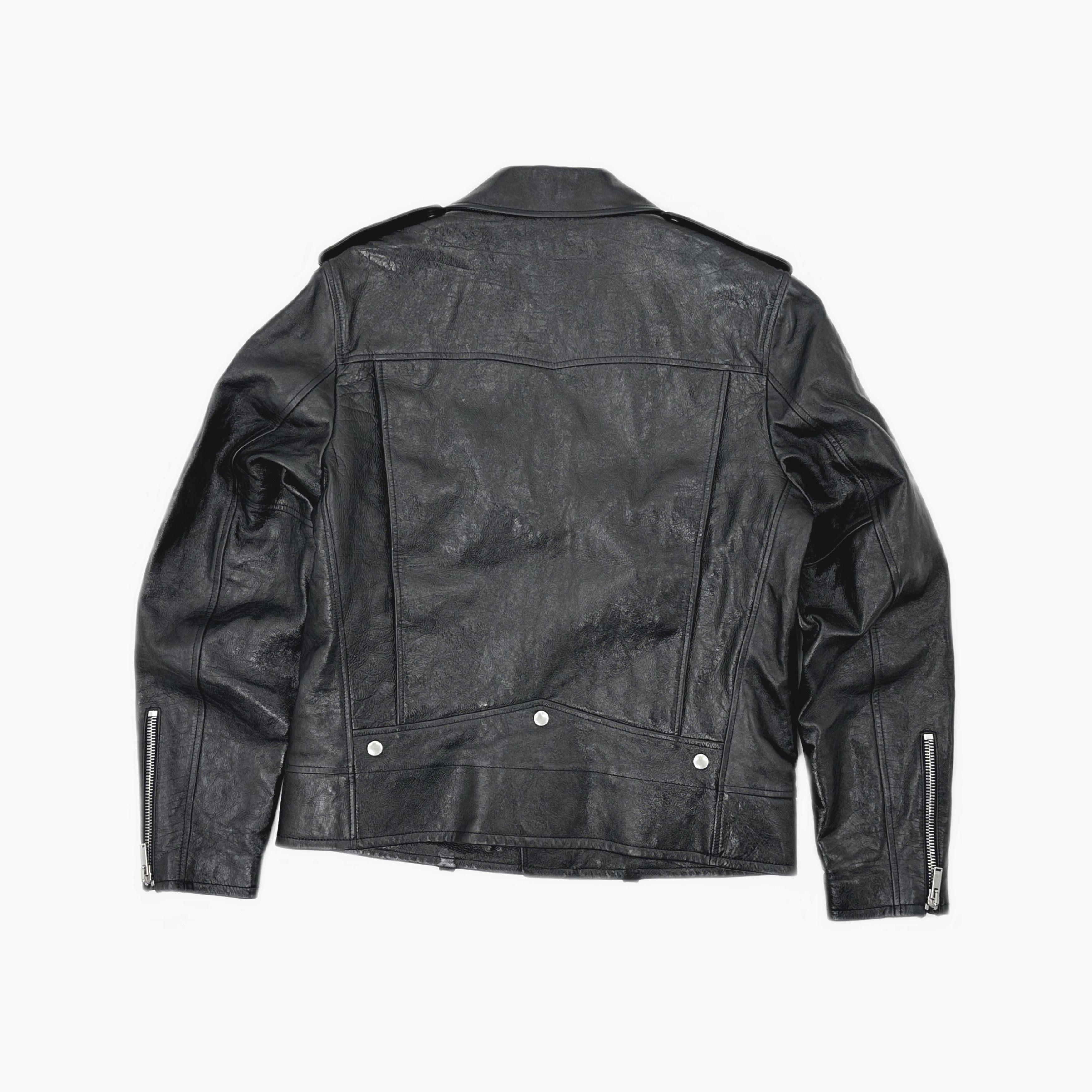 Saint Laurent Paris Saint Laurent Leather Biker Jacket Size 52 Size US L / EU 52-54 / 3 - 2 Thumbnail