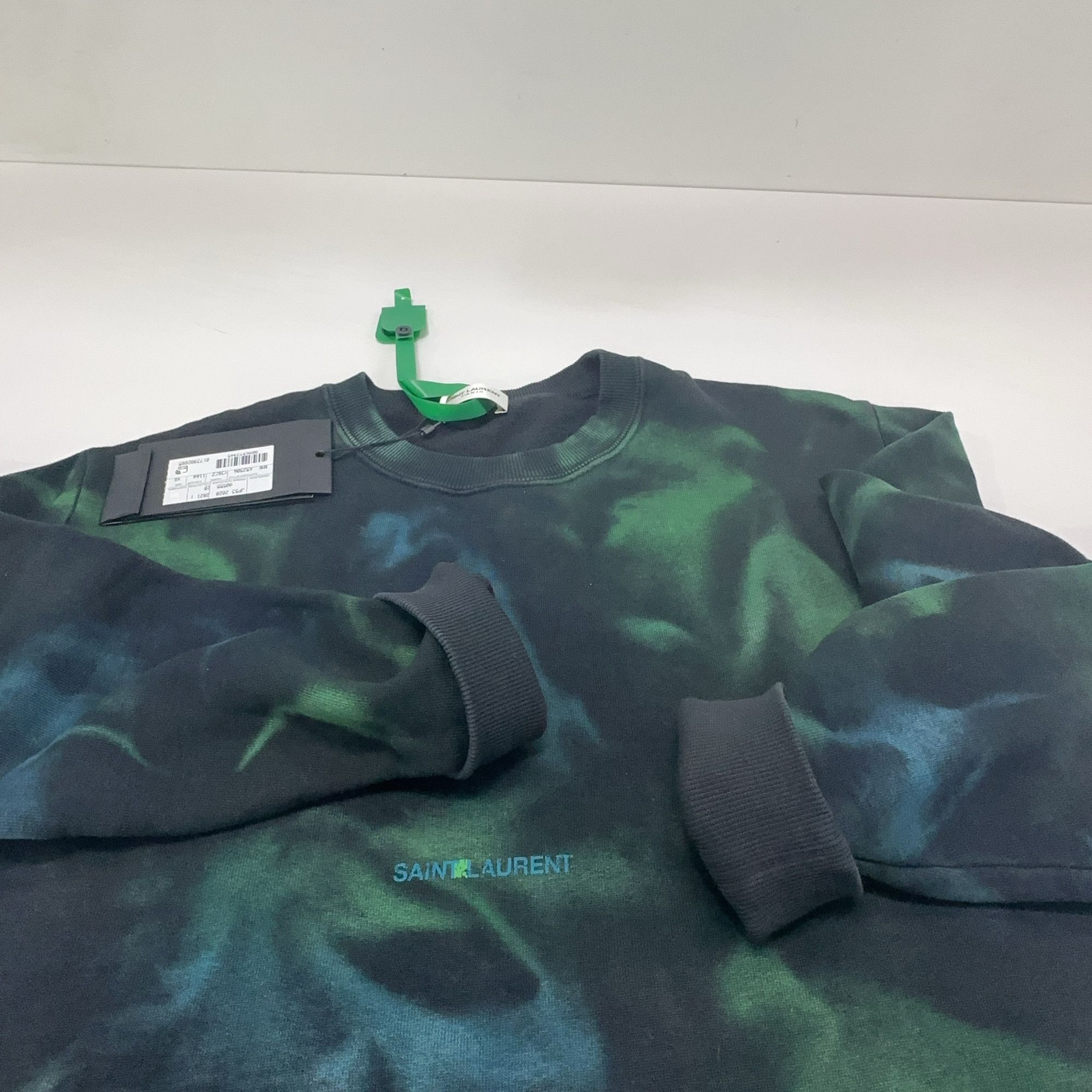 Saint Laurent Paris Saint Laurent Tie-Dye Logo Sweatshirt Size XS Size US XS / EU 42 / 0 - 8 Thumbnail