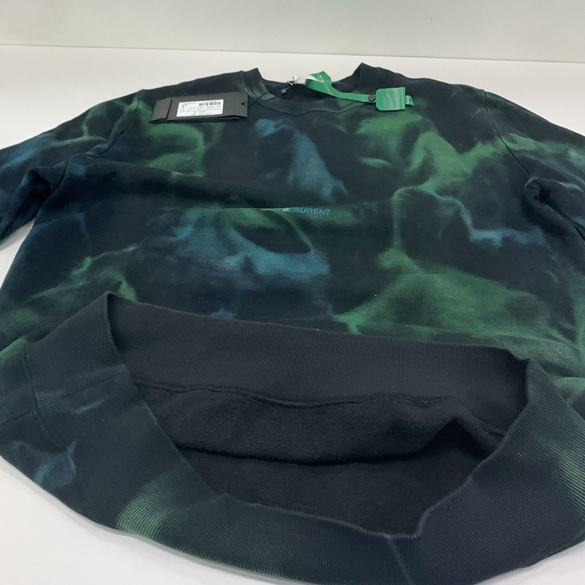 Saint Laurent Paris Saint Laurent Tie-Dye Logo Sweatshirt Size XS Size US XS / EU 42 / 0 - 7 Thumbnail