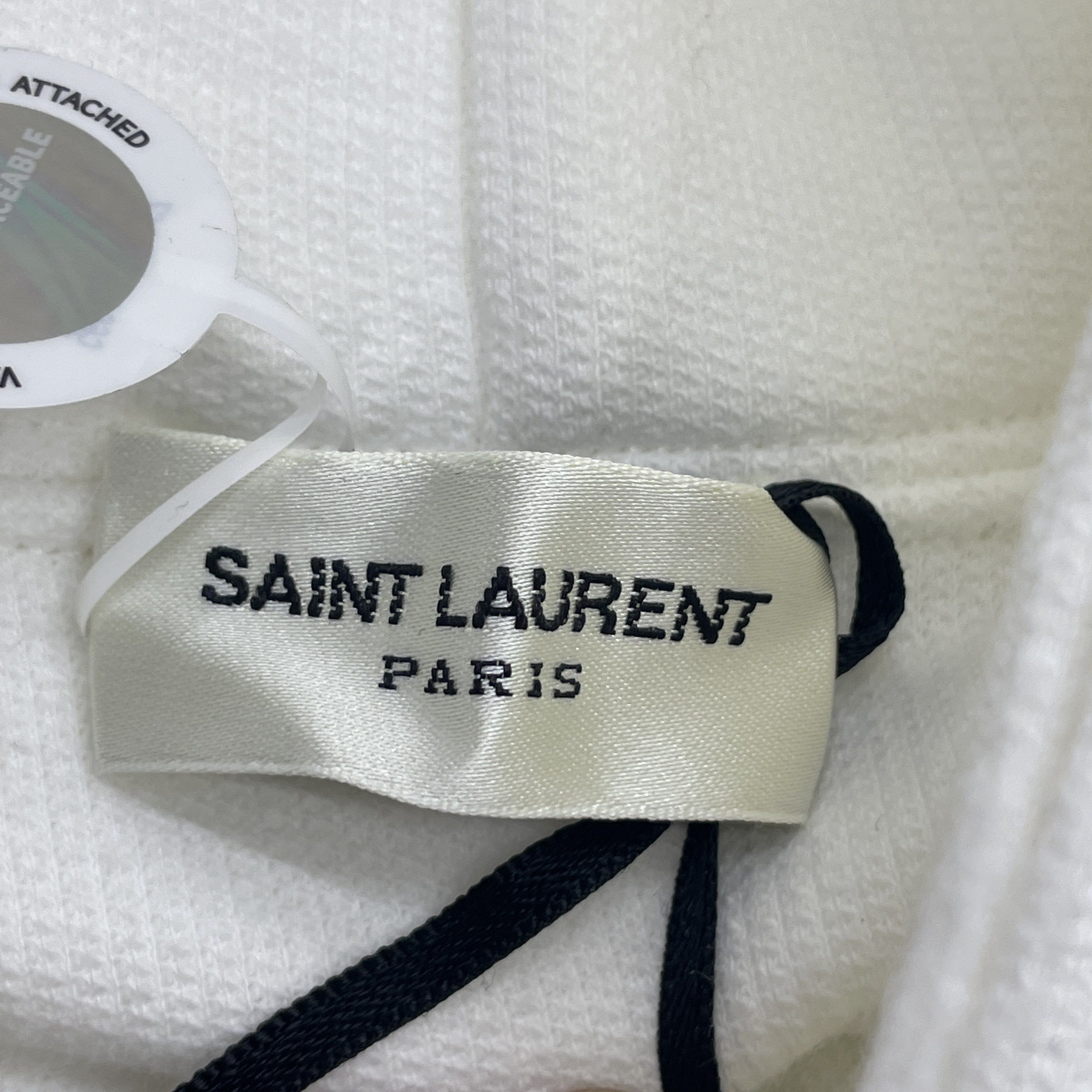 Saint Laurent Paris Saint Laurent Logo Hoodie Size L Size US L / EU 52-54 / 3 - 3 Thumbnail