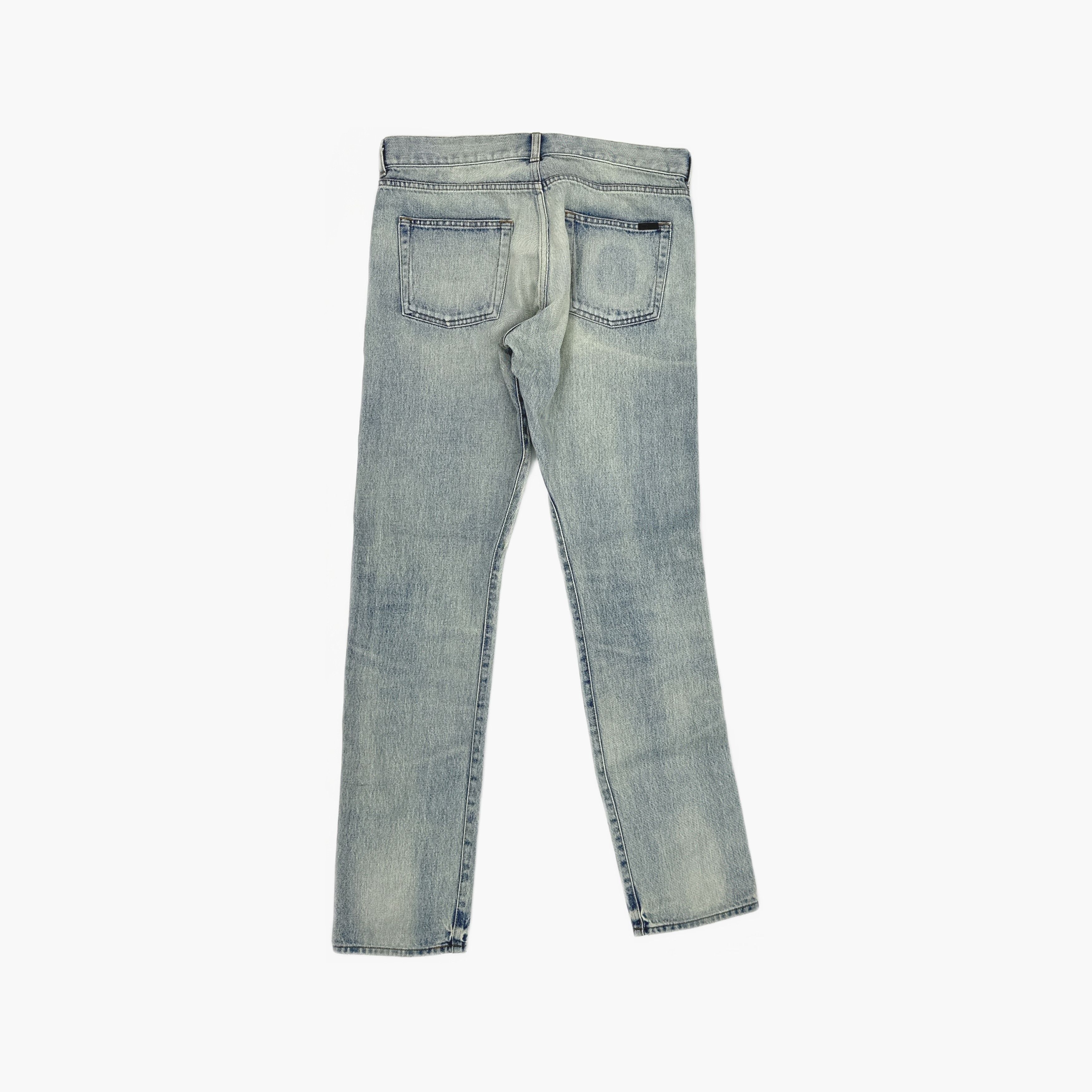 Saint Laurent Paris Saint Laurent Light Wash Denim Jeans Size 32 Size US 32 / EU 48 - 2 Thumbnail