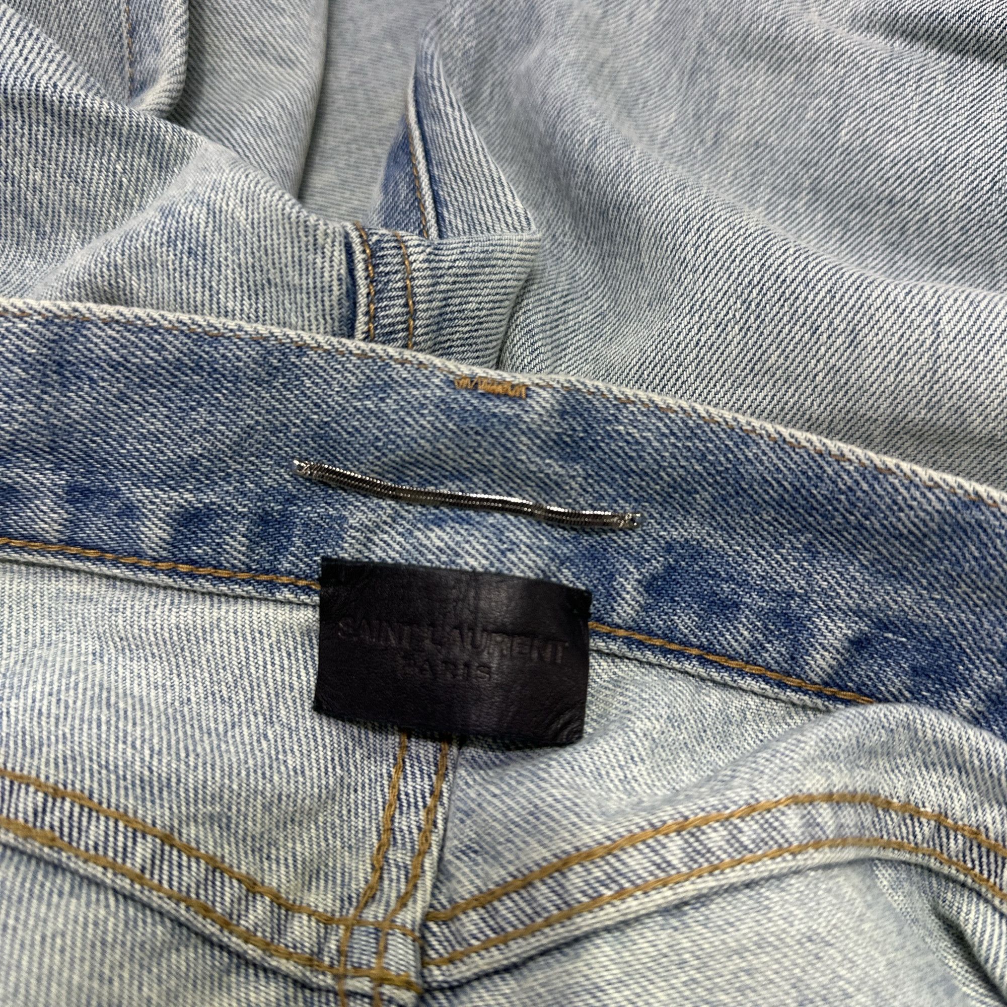 Saint Laurent Paris Saint Laurent Light Wash Denim Jeans Size 32 Size US 32 / EU 48 - 3 Thumbnail