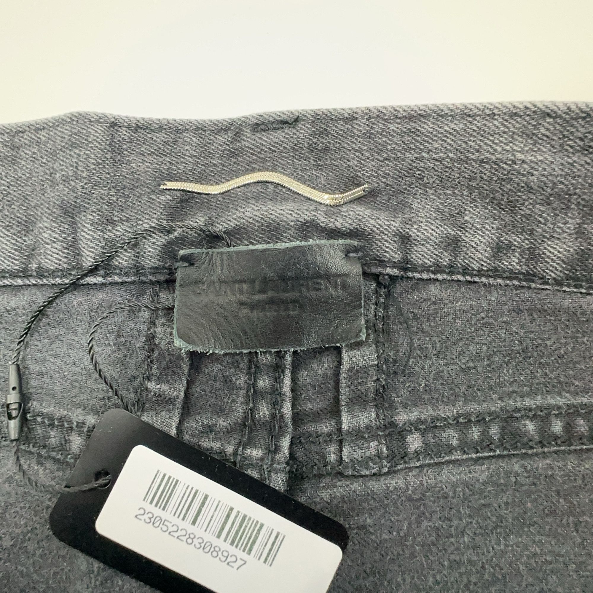 Saint Laurent Paris Saint Laurent D02 Black Denim Jeans Size 29 Size US 29 - 3 Thumbnail