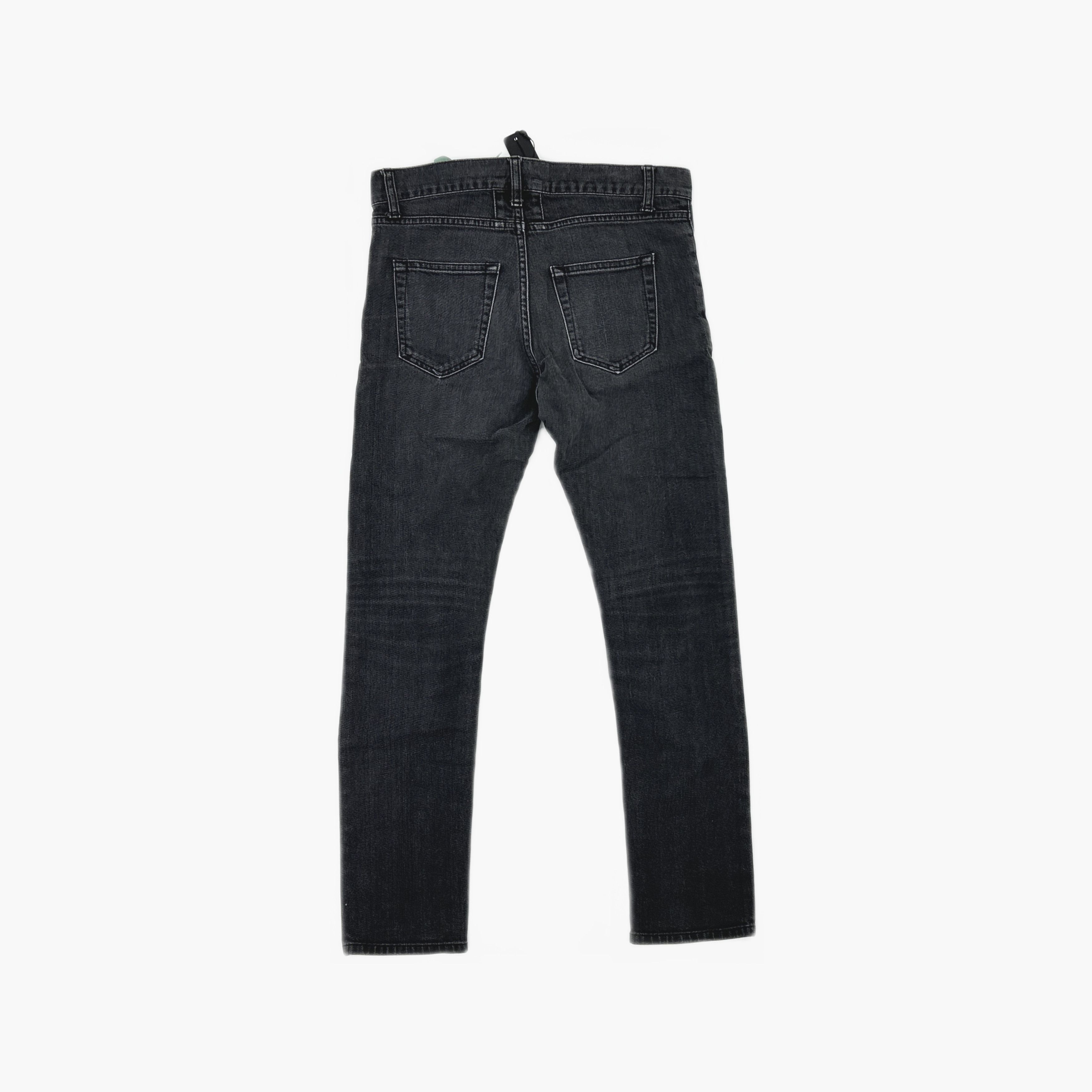 Saint Laurent Paris Saint Laurent D02 Black Denim Jeans Size 29 Size US 29 - 2 Thumbnail