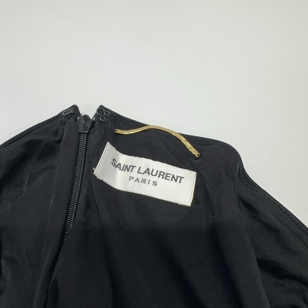 Saint Laurent Paris Saint Laurent Ruched Maxi Dress Size 38 Size S / US 4 / IT 40 - 4 Thumbnail