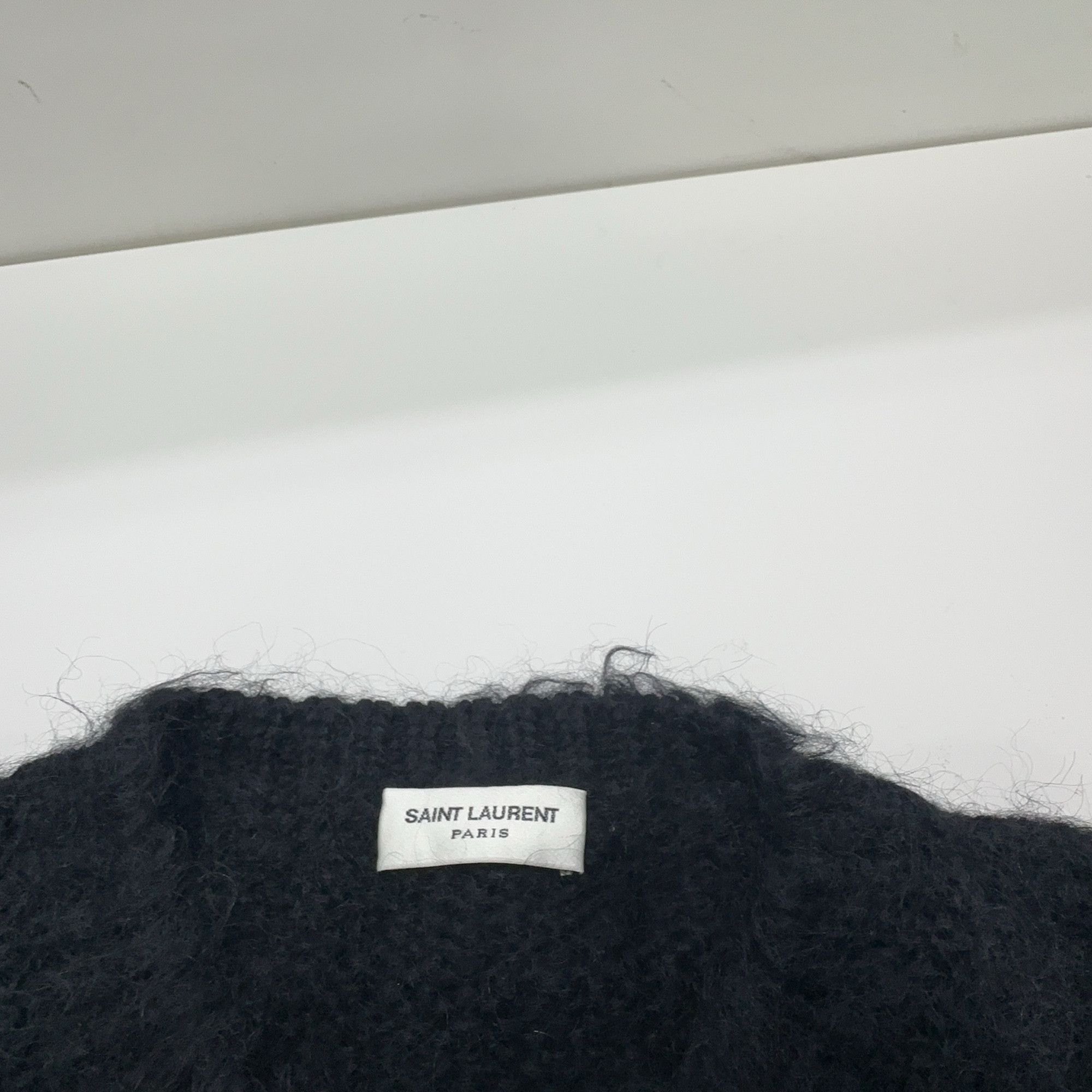 Saint Laurent Paris Saint Laurent Mohair Logo Sweater Size M Size US M / EU 48-50 / 2 - 3 Thumbnail