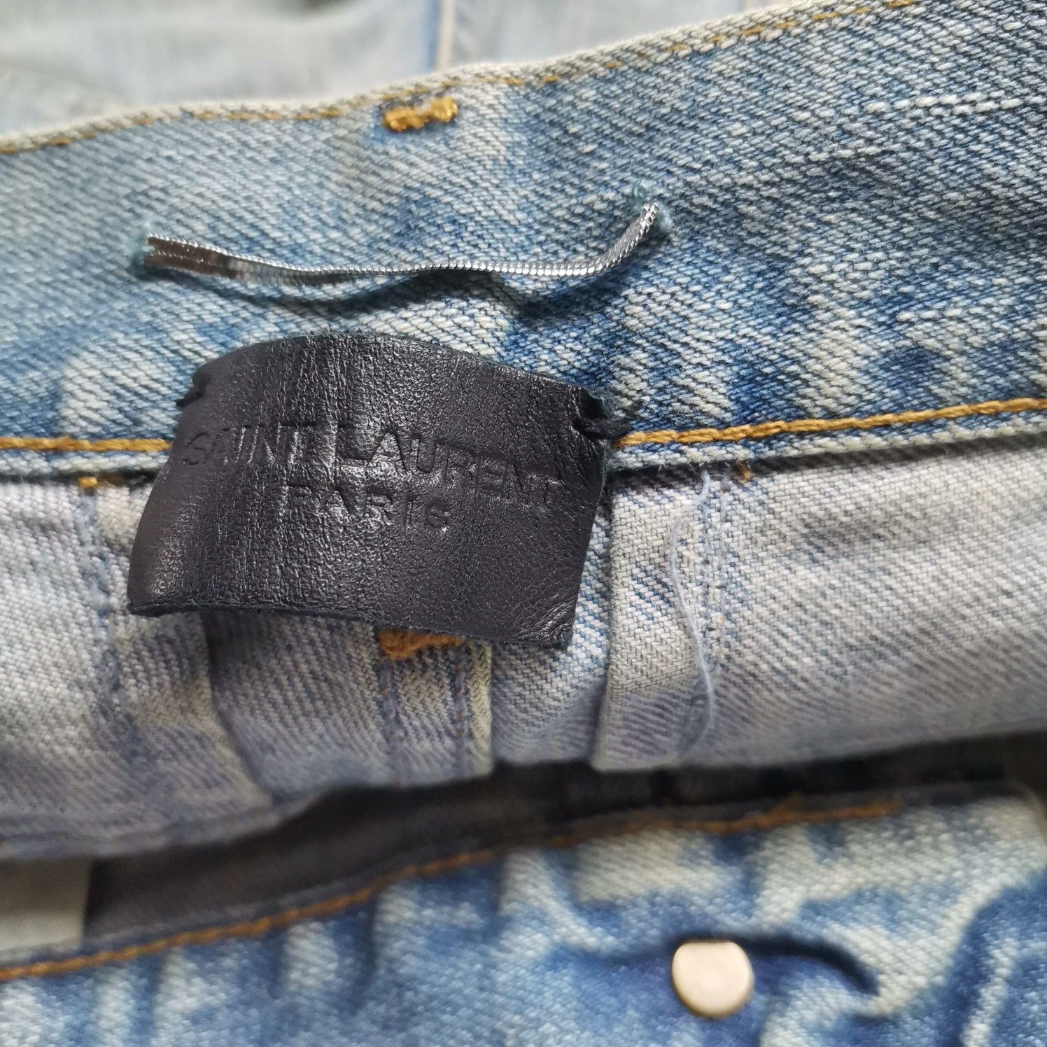 Saint Laurent Paris Saint Laurent Distressed Denim Jeans Size 32 Size US 32 / EU 48 - 3 Thumbnail