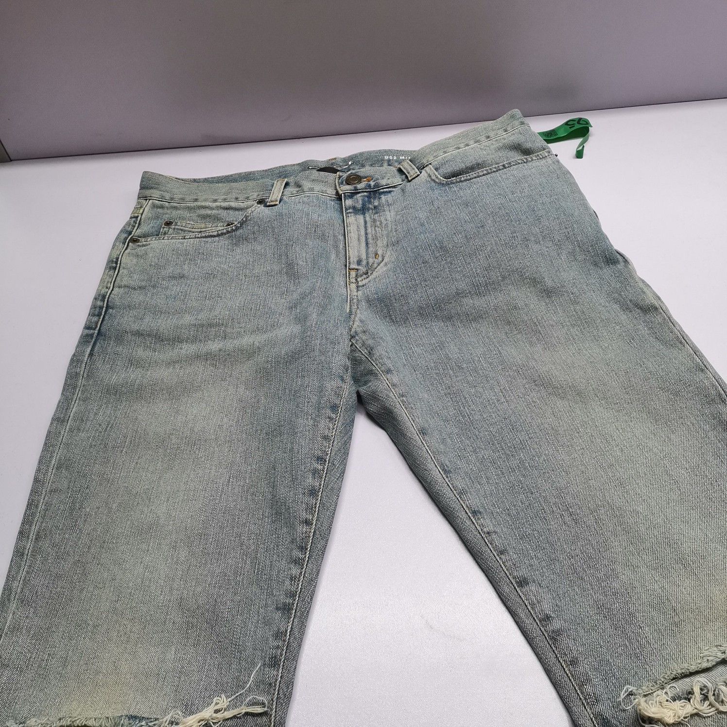 Saint Laurent Paris Saint Laurent Distressed Denim Jeans Size 32 Size US 32 / EU 48 - 8 Thumbnail