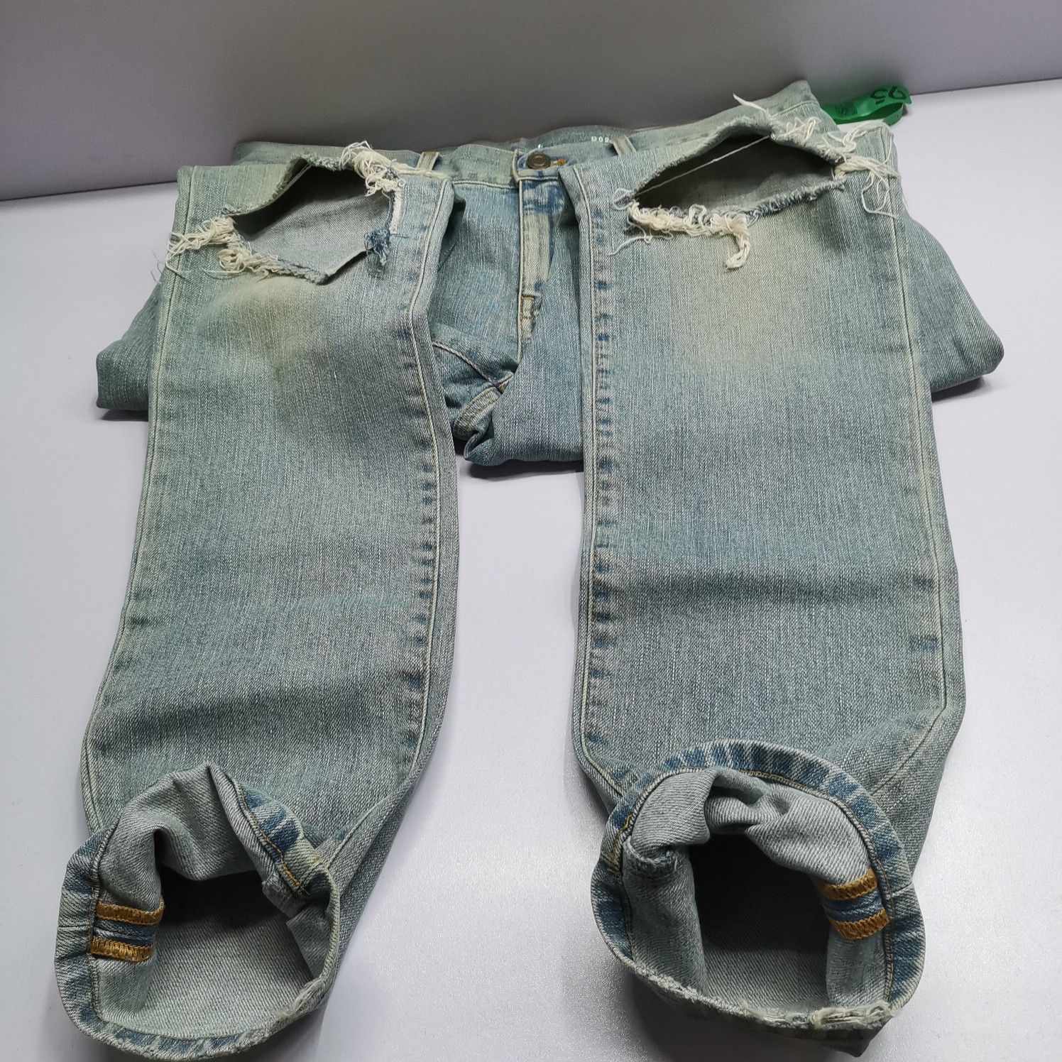 Saint Laurent Paris Saint Laurent Distressed Denim Jeans Size 32 Size US 32 / EU 48 - 10 Thumbnail