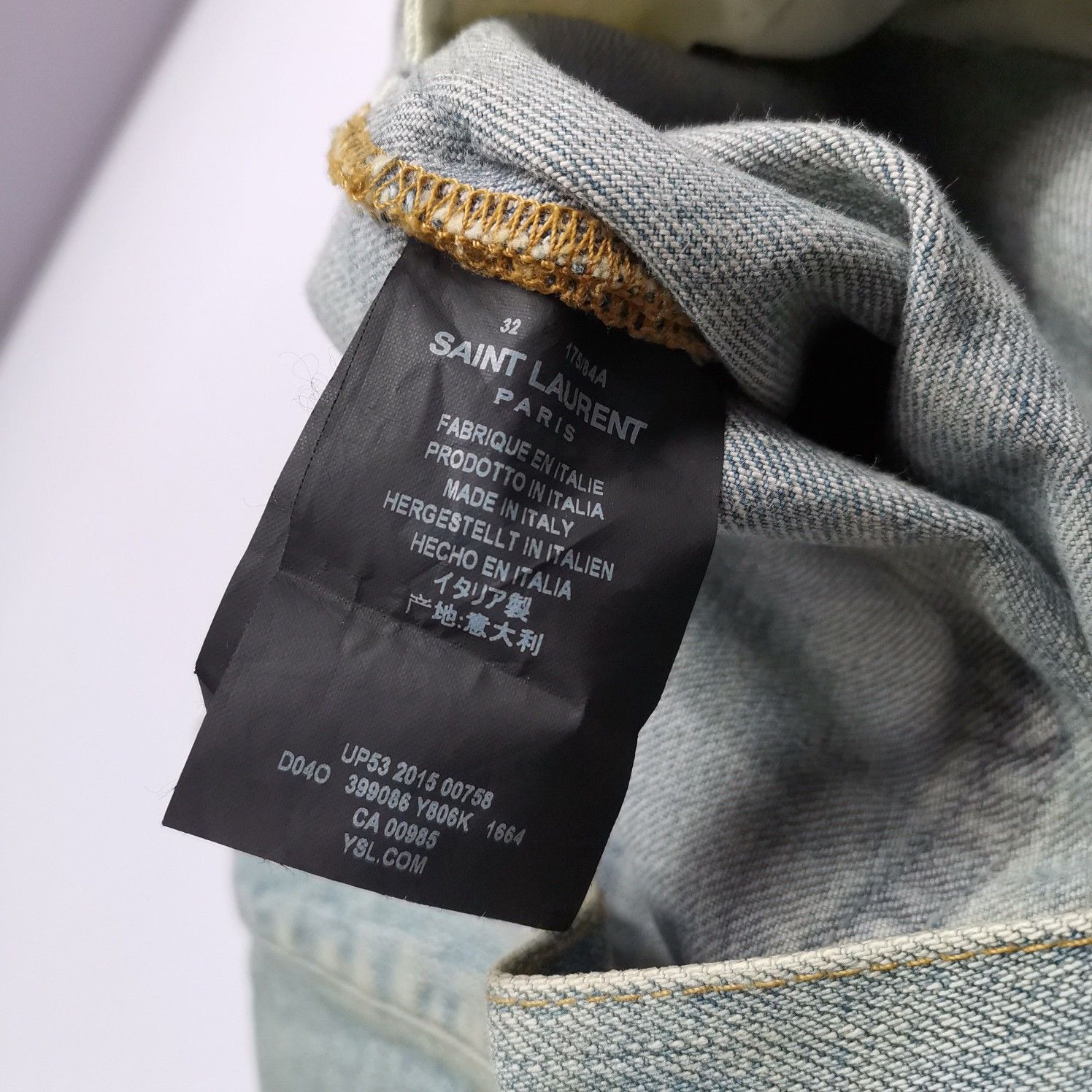 Saint Laurent Paris Saint Laurent Distressed Denim Jeans Size 32 Size US 32 / EU 48 - 4 Thumbnail