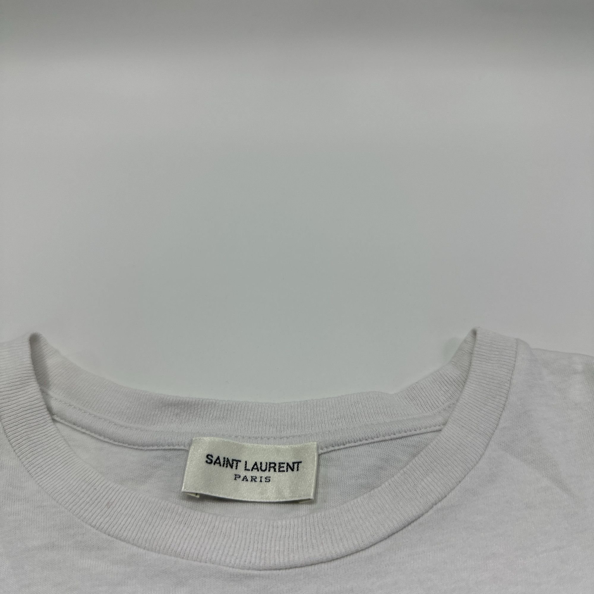 Saint Laurent Paris Saint Laurent Logo Crewneck T-Shirt Size S Size US S / EU 44-46 / 1 - 3 Thumbnail