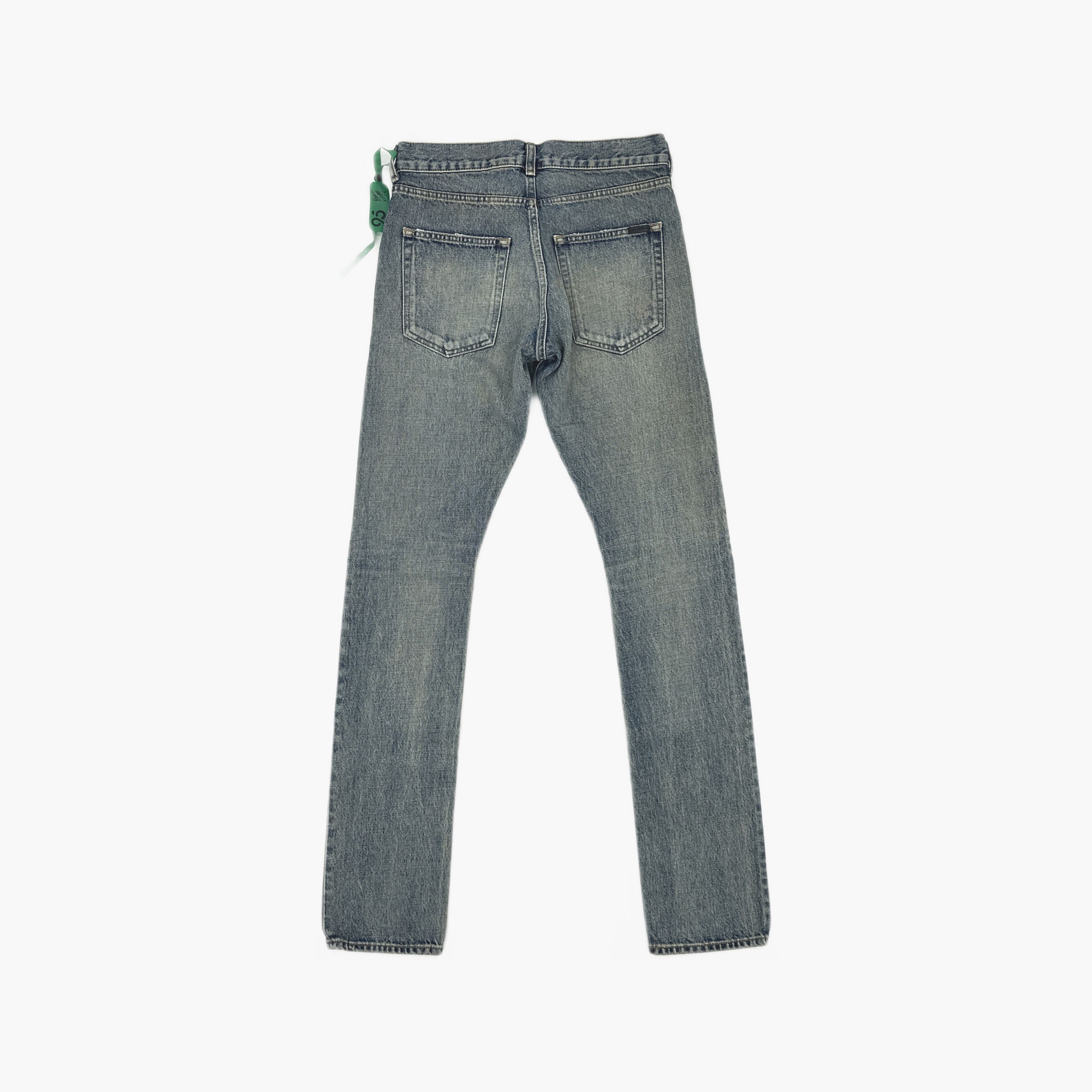 Saint Laurent Paris Saint Laurent Distressed Denim Jeans Size 27 Size US 27 - 2 Thumbnail