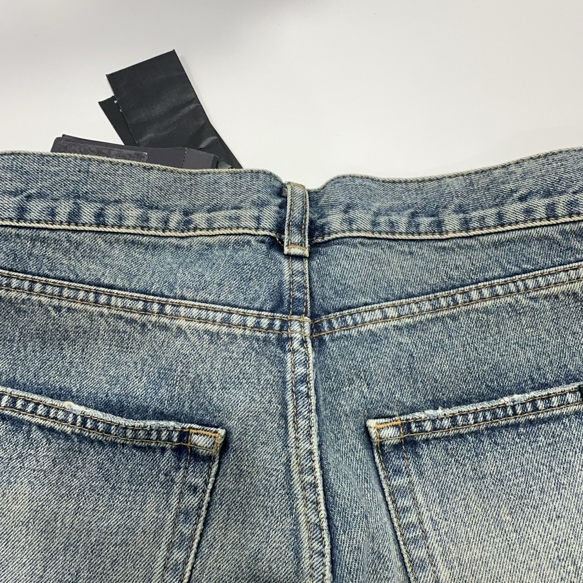 Saint Laurent Paris Saint Laurent Distressed Denim Jeans Size 27 Size US 27 - 7 Thumbnail