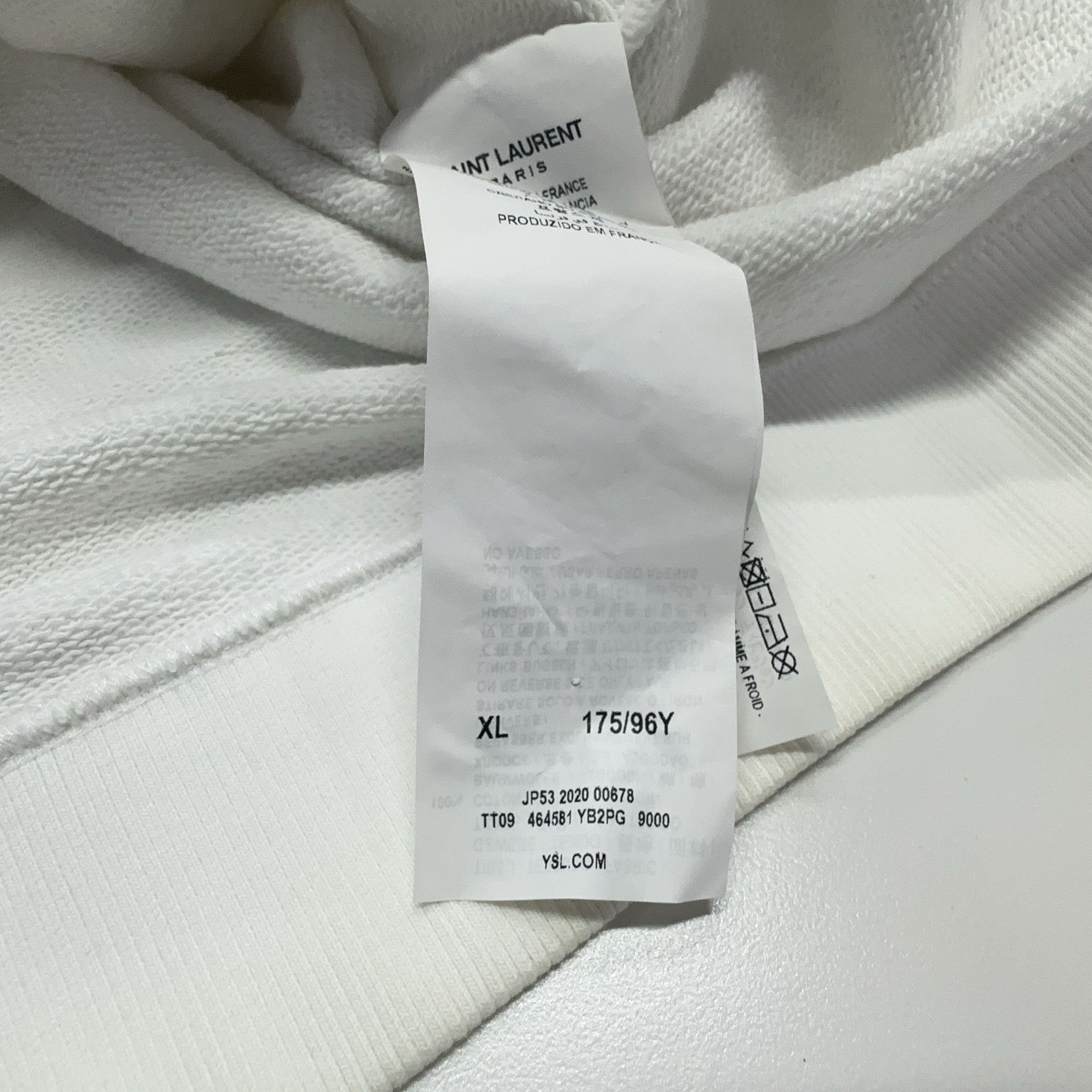 Saint Laurent Paris Saint Laurent Logo Hoodie Size XL Size US XL / EU 56 / 4 - 5 Thumbnail