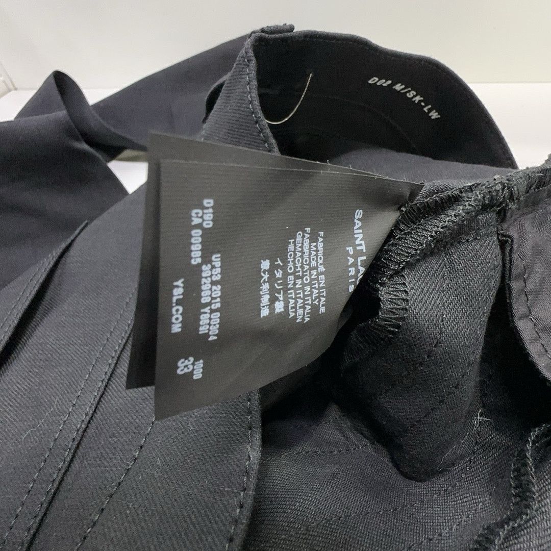 Saint Laurent Paris Saint Laurent D02 Zip Detail Casual Pants Size 33 Size US 33 - 3 Thumbnail