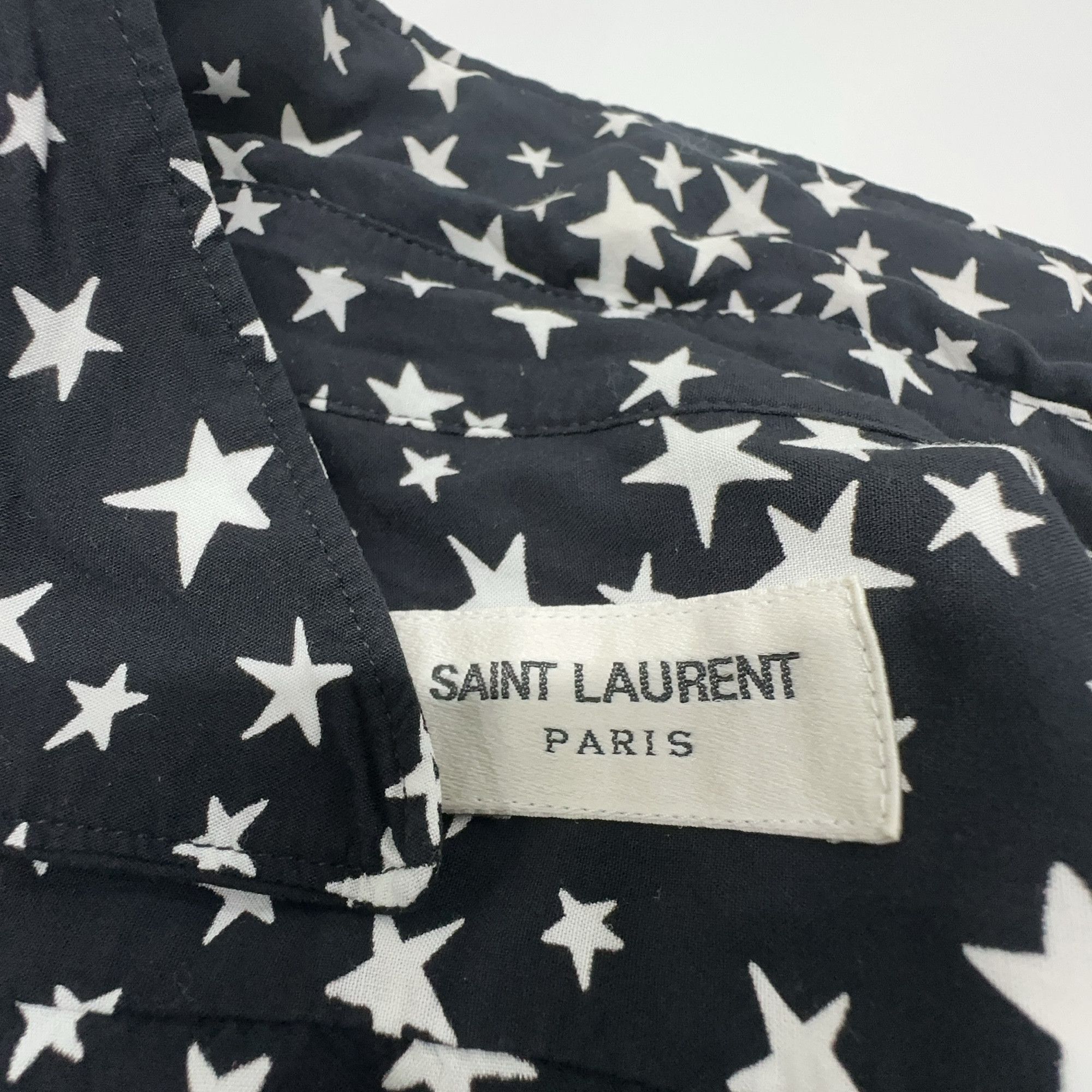 Saint Laurent Paris Saint Laurent Star Print Button Up Shirt Size 36 Size XS / US 0-2 / IT 36-38 - 3 Thumbnail