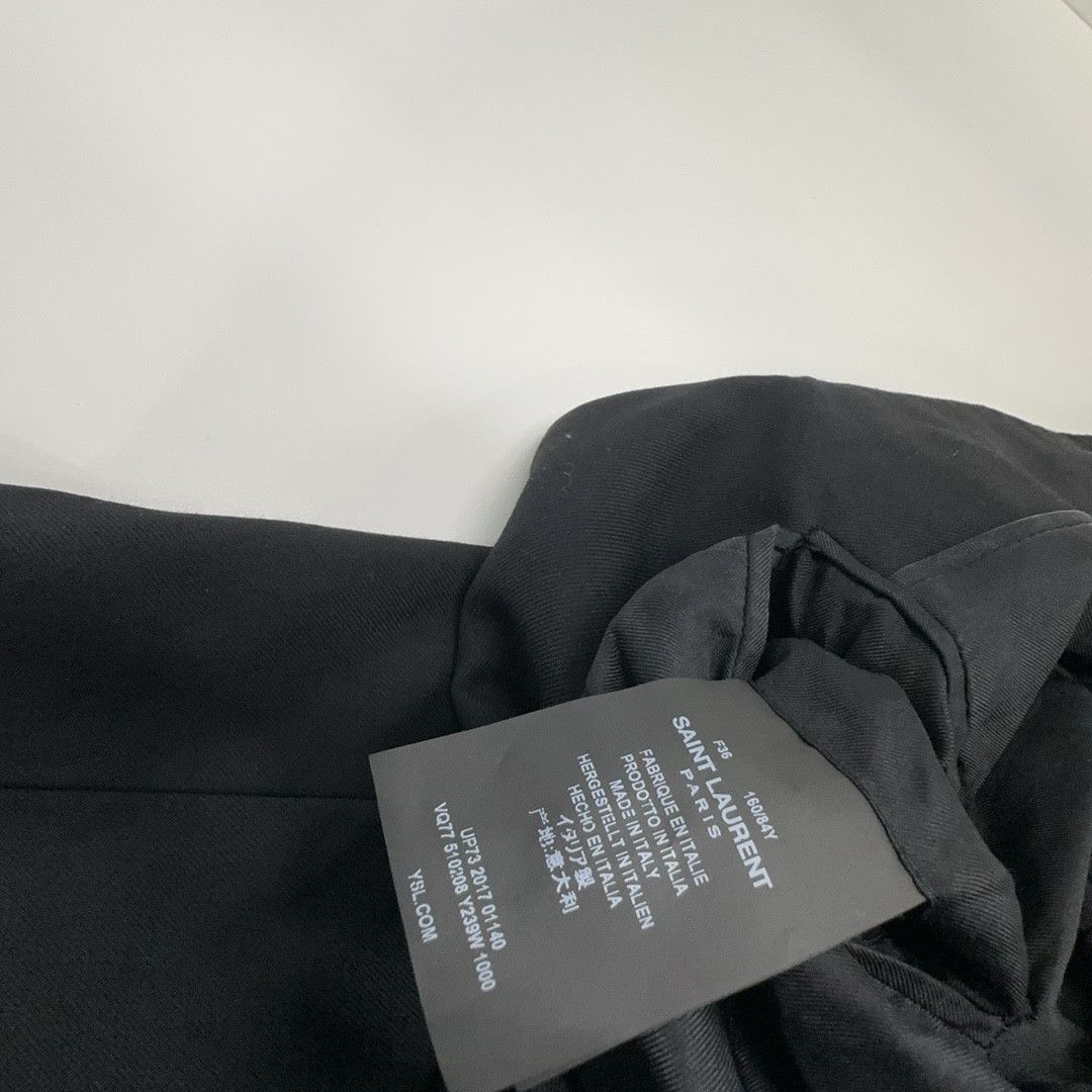 Saint Laurent Paris Saint Laurent Black Single-Button Blazer F36 Size XS / US 0-2 / IT 36-38 - 3 Thumbnail