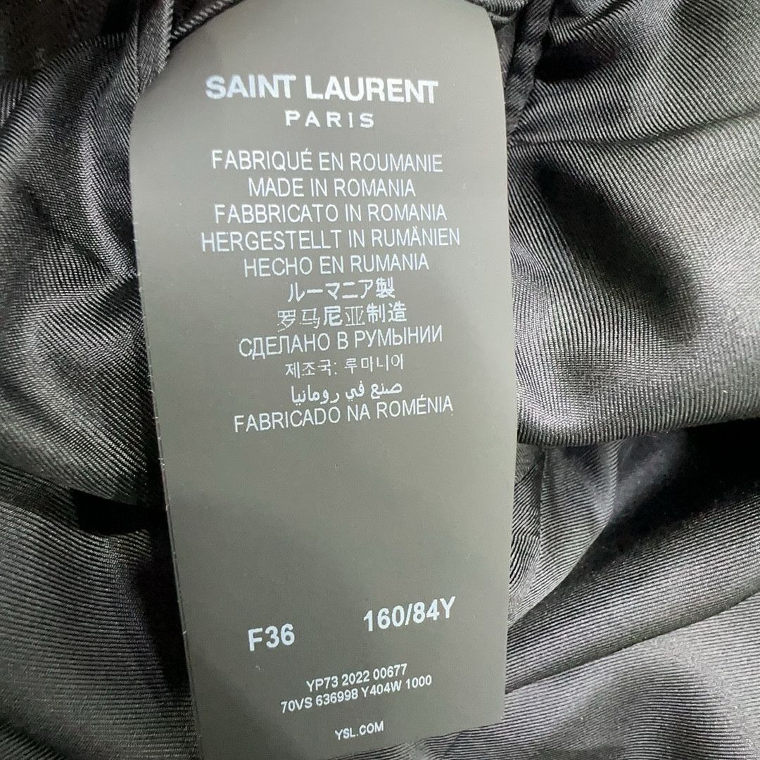 Saint Laurent Paris Saint Laurent Blazer Black F36 Size XS / US 0-2 / IT 36-38 - 3 Thumbnail
