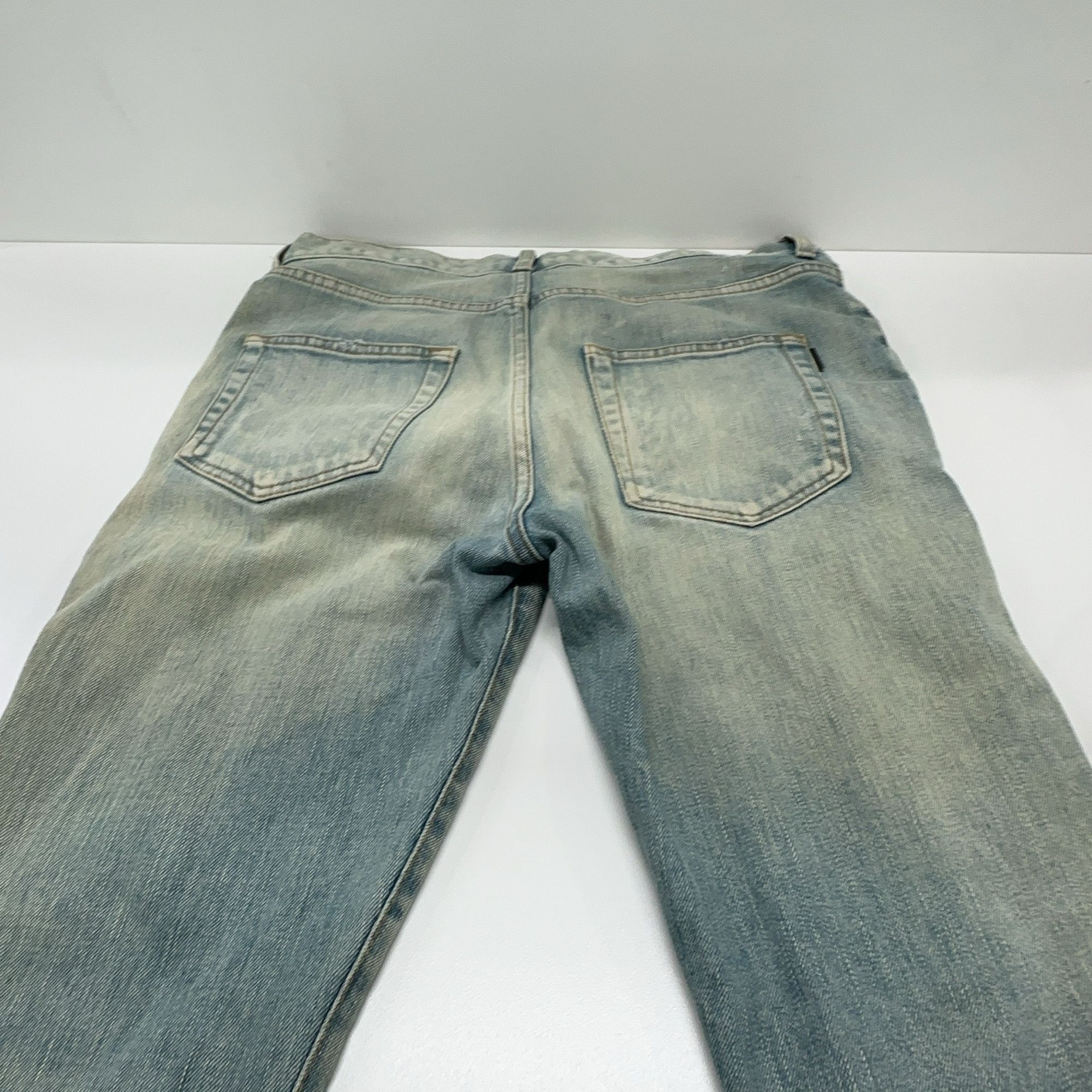 Saint Laurent Paris Saint Laurent D02 Distressed Denim Jeans Size 30 Size US 30 / EU 46 - 10 Thumbnail
