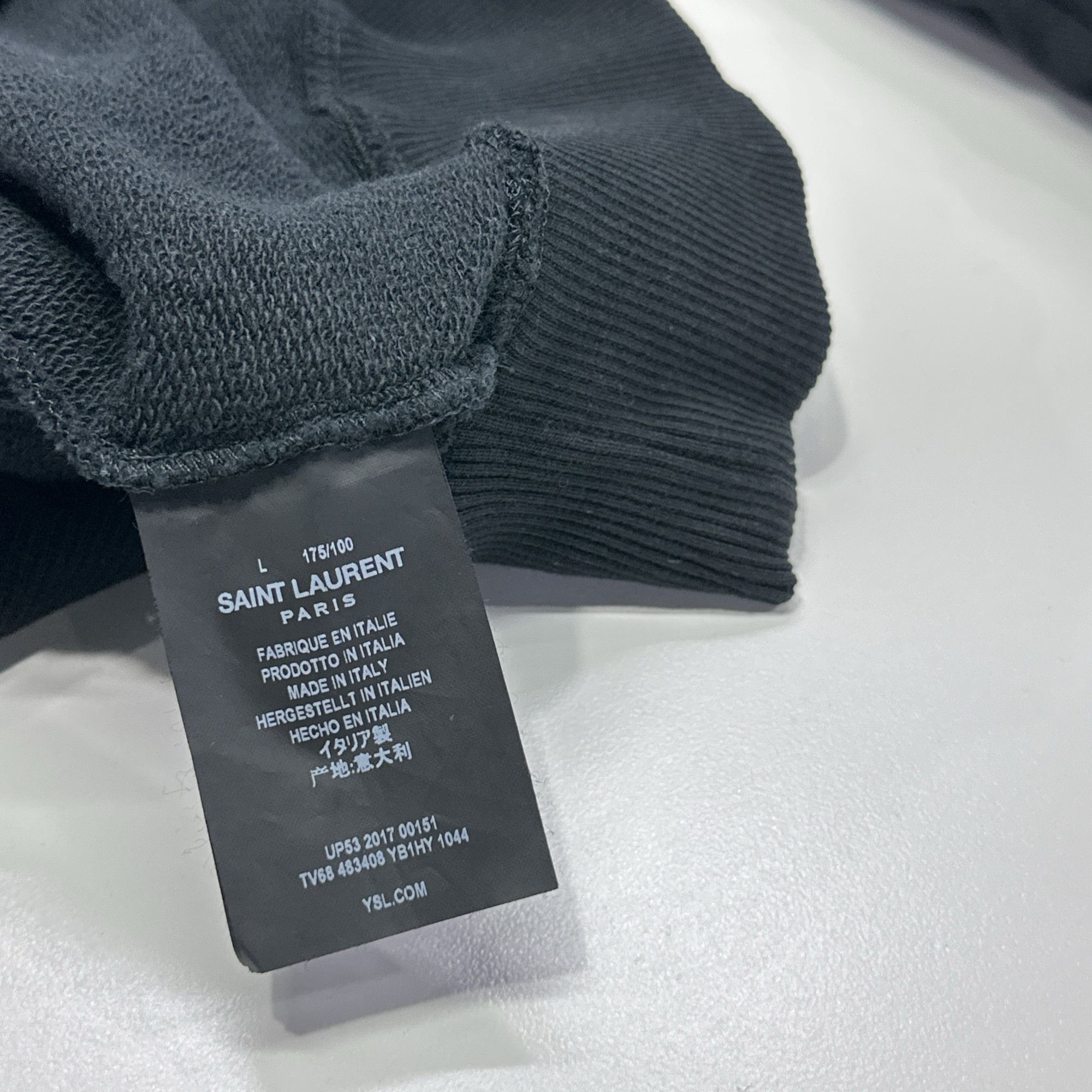 Saint Laurent Paris Saint Laurent Logo Hoodie Size L Size US L / EU 52-54 / 3 - 4 Thumbnail