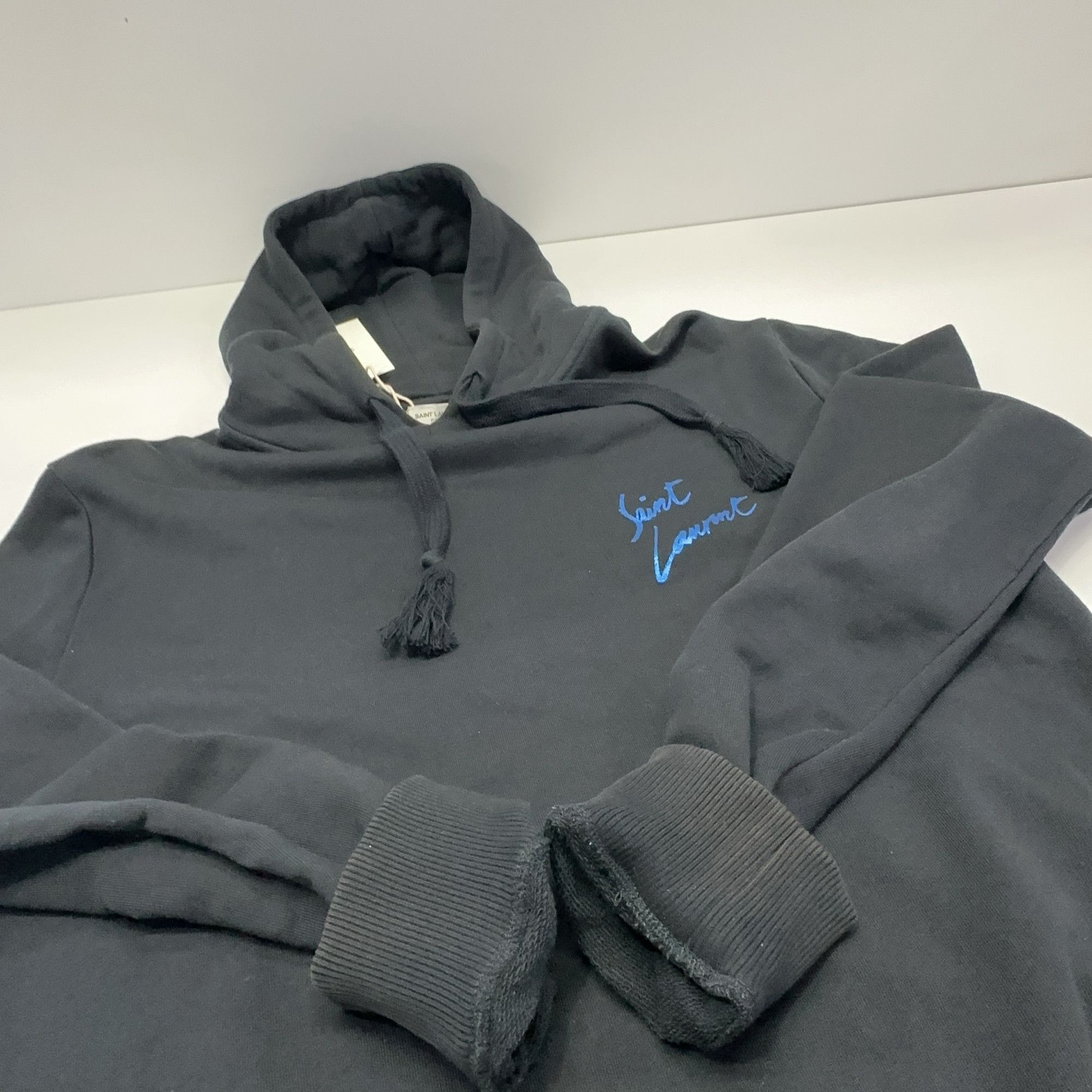 Saint Laurent Paris Saint Laurent Logo Hoodie Size L Size US L / EU 52-54 / 3 - 14 Thumbnail