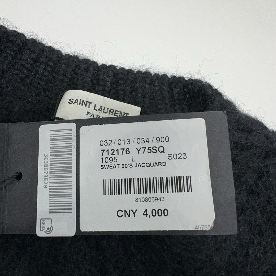 Saint Laurent Paris Saint Laurent Jacquard Mohair Sweater Size L Size US L / EU 52-54 / 3 - 5 Thumbnail