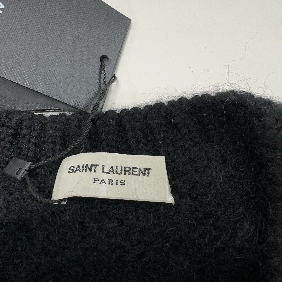 Saint Laurent Paris Saint Laurent Jacquard Mohair Sweater Size L Size US L / EU 52-54 / 3 - 4 Thumbnail