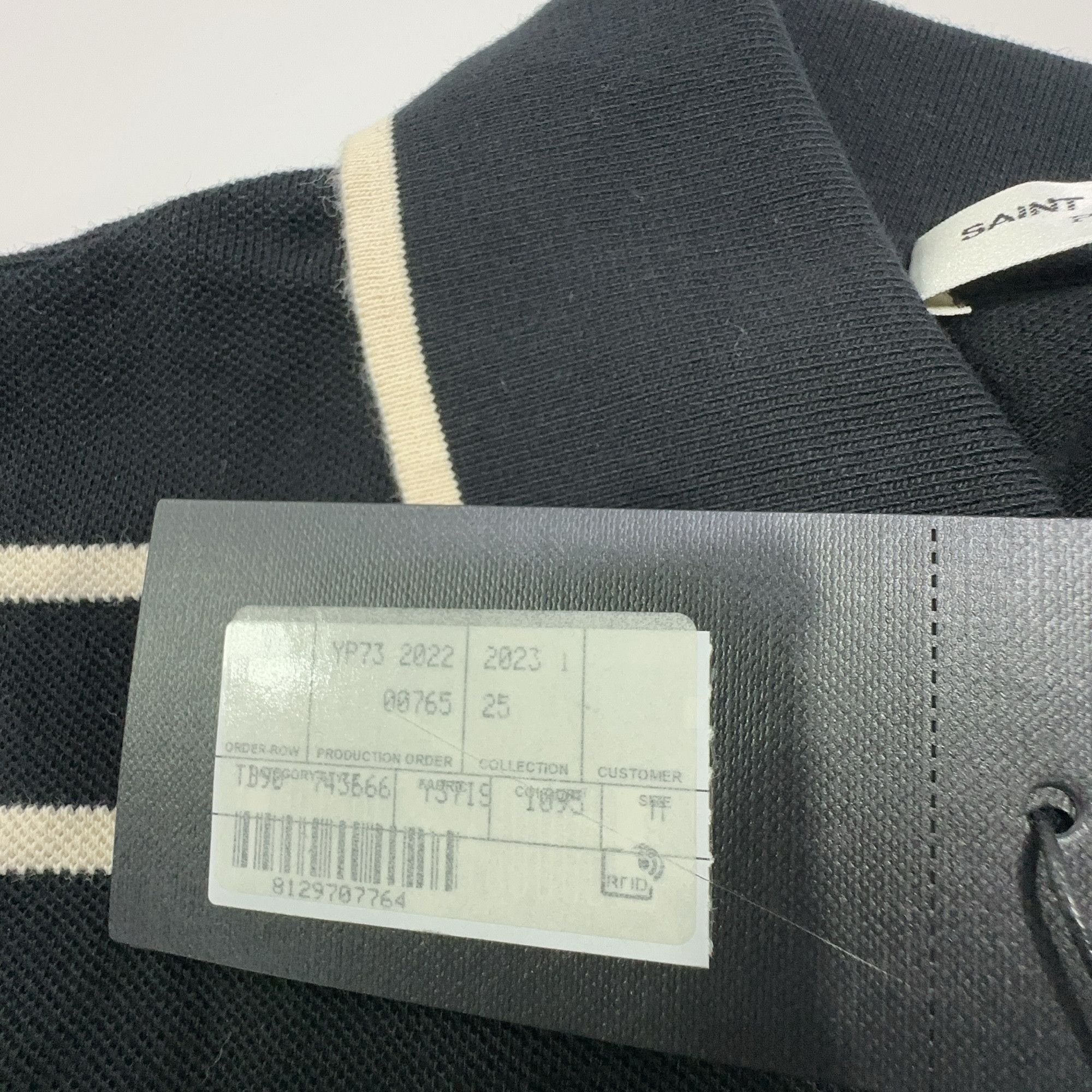 Saint Laurent Paris Saint Laurent Striped Polo Size M Size US M / EU 48-50 / 2 - 3 Thumbnail