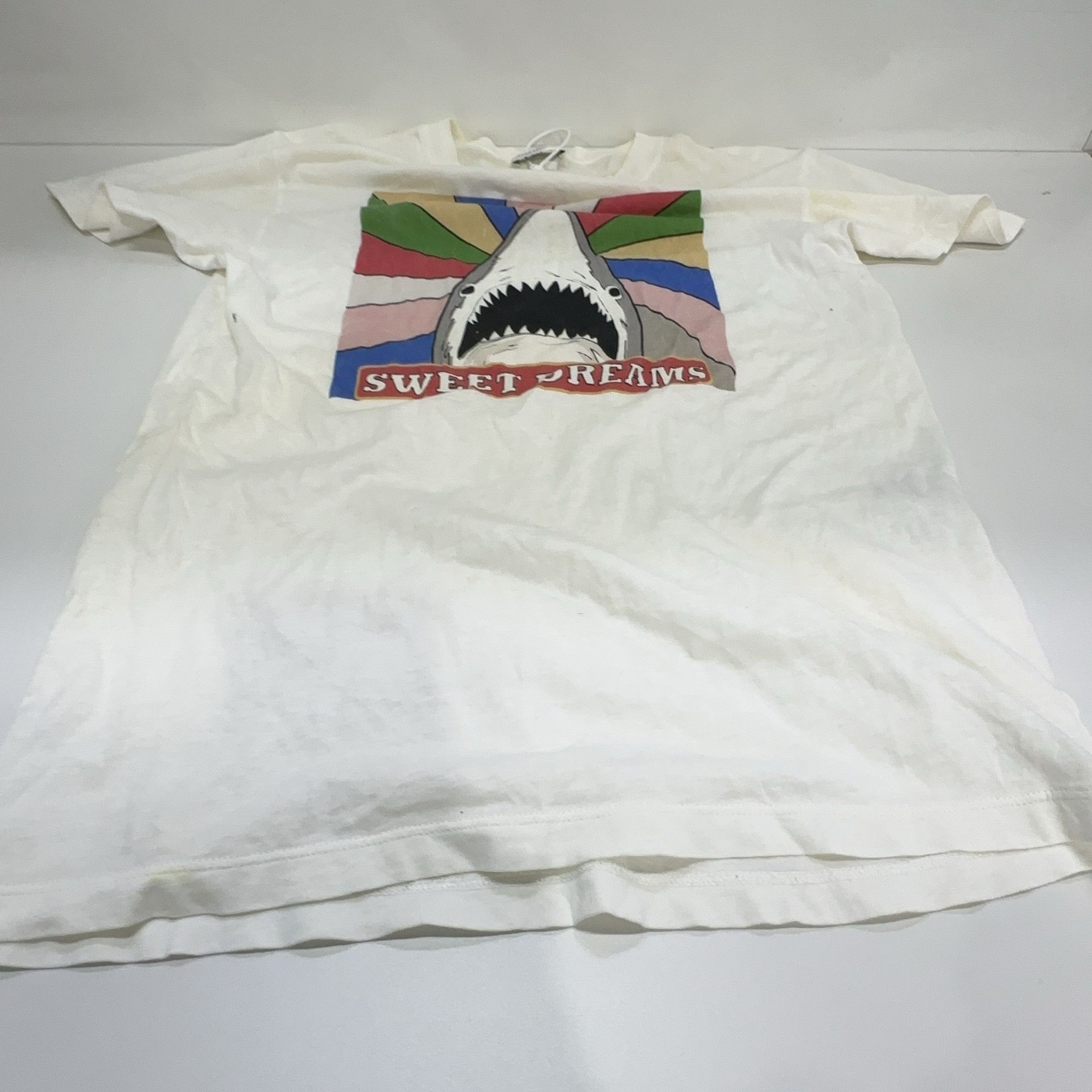 Saint Laurent Paris Saint Laurent Sweet Dreams Shark T-Shirt Size XS Size US XS / EU 42 / 0 - 7 Thumbnail
