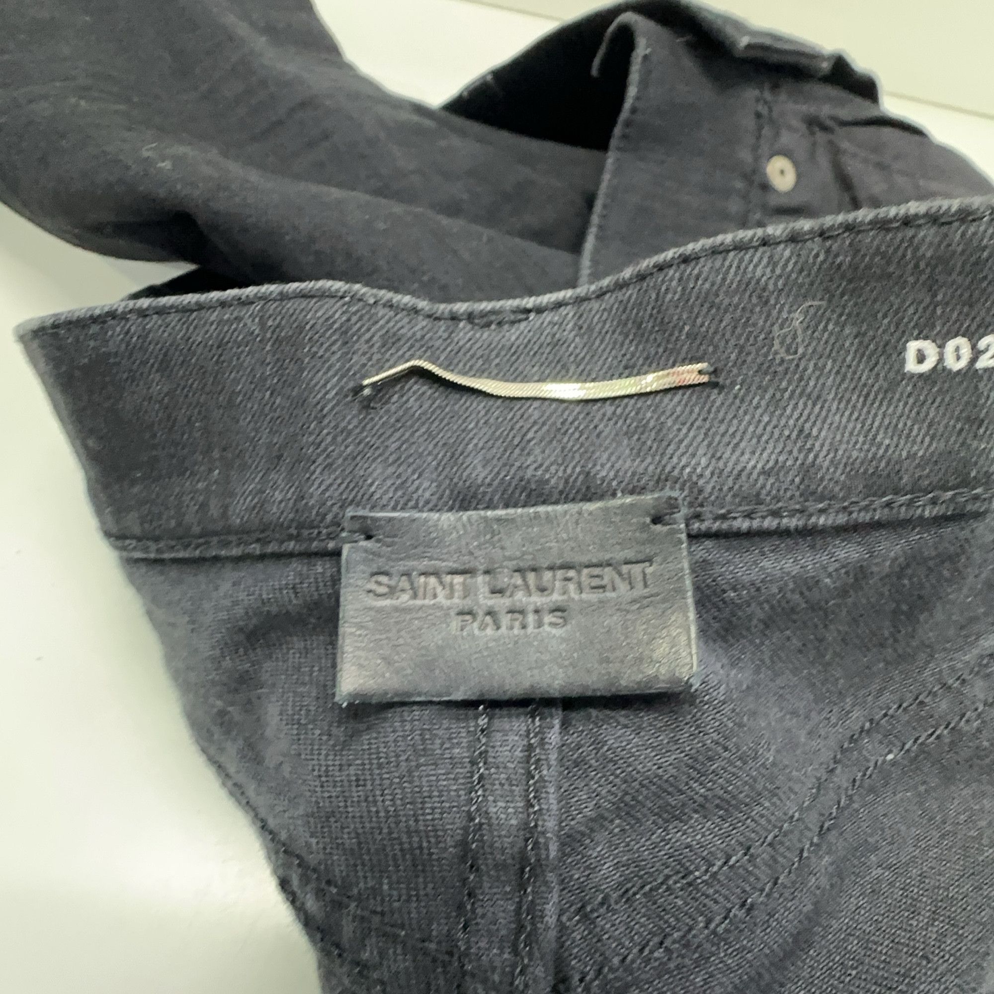 Saint Laurent Paris Saint Laurent Black Denim Jeans Size 27 Size US 27 - 6 Thumbnail