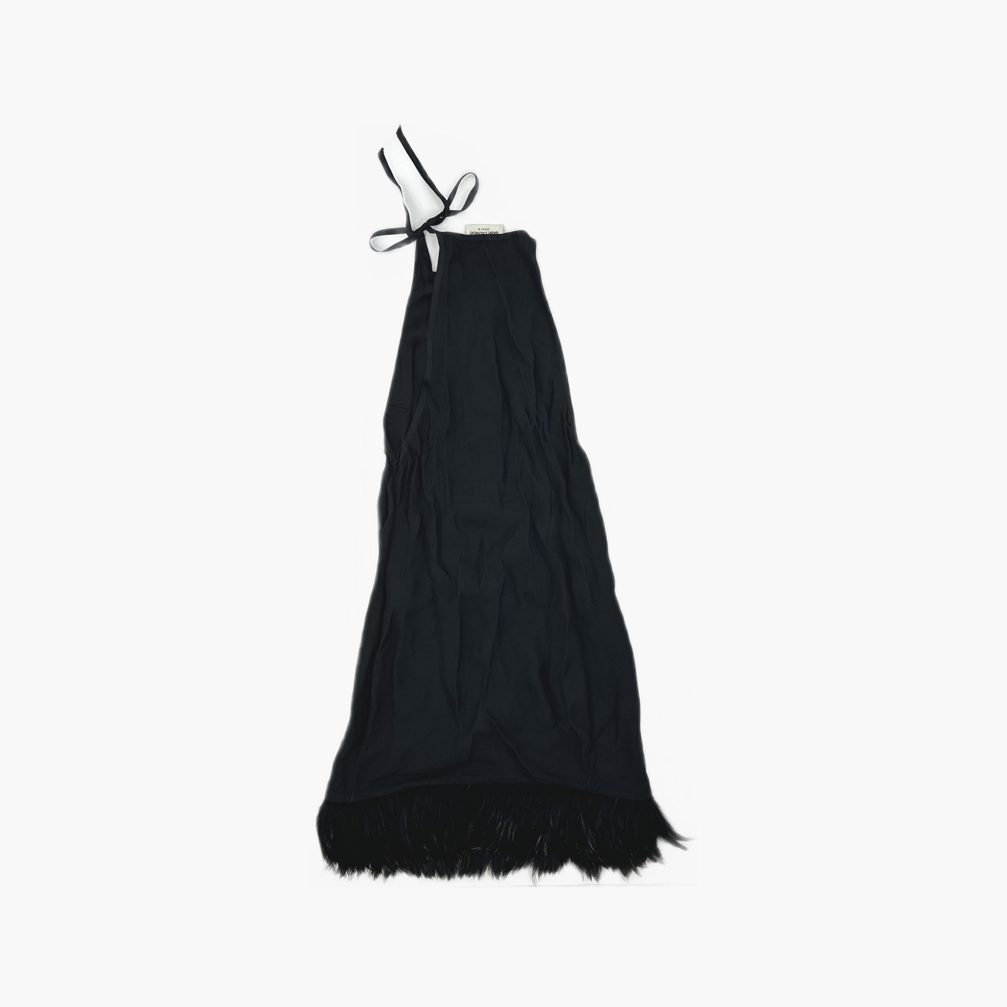 Saint Laurent Paris Saint Laurent Feather Trim Dress Size 38 Size S / US 4 / IT 40 - 2 Thumbnail