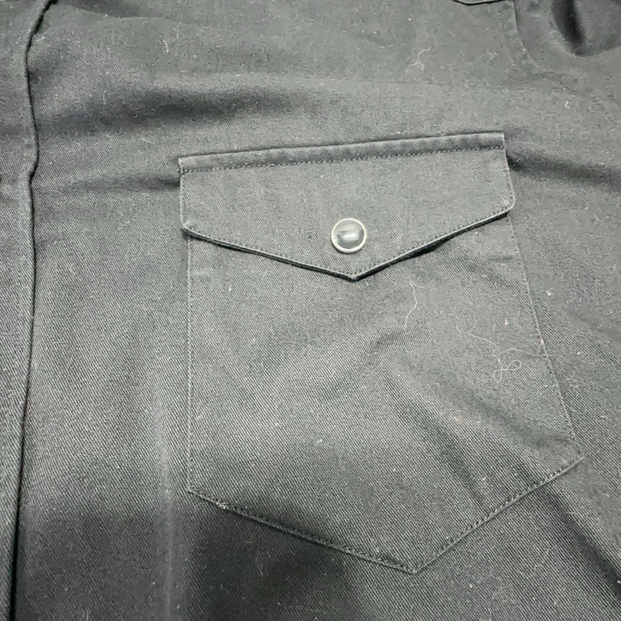 Saint Laurent Paris Saint Laurent Black Western Snap Button Shirt Size L Size US XS / EU 42 / 0 - 6 Thumbnail
