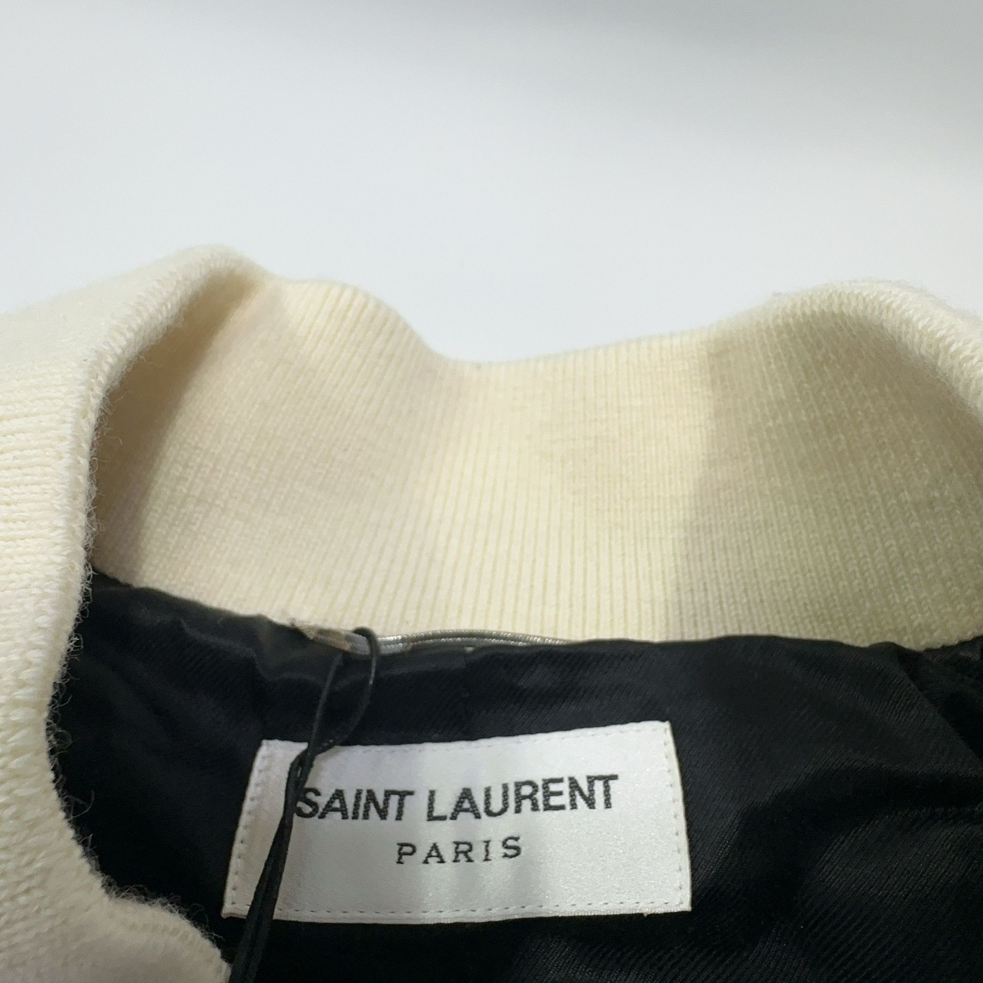 Saint Laurent Paris Saint Laurent Striped Trim Varsity Jacket Size M Size US M / EU 48-50 / 2 - 4 Thumbnail