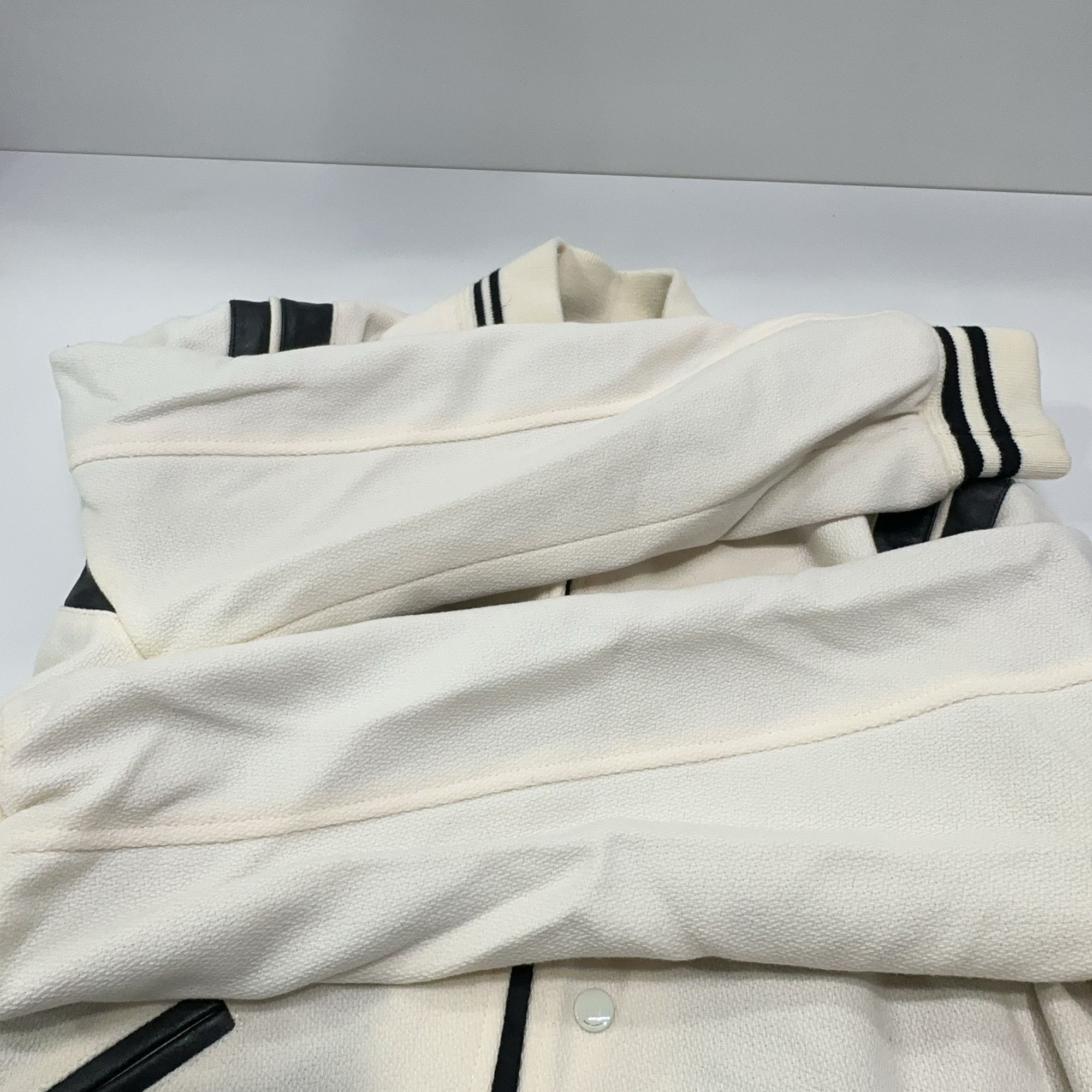 Saint Laurent Paris Saint Laurent Striped Trim Varsity Jacket Size M Size US M / EU 48-50 / 2 - 10 Thumbnail