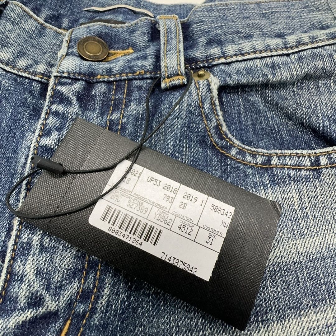 Saint Laurent Paris Saint Laurent Distressed Denim Jeans Size 31 Size US 31 - 3 Thumbnail