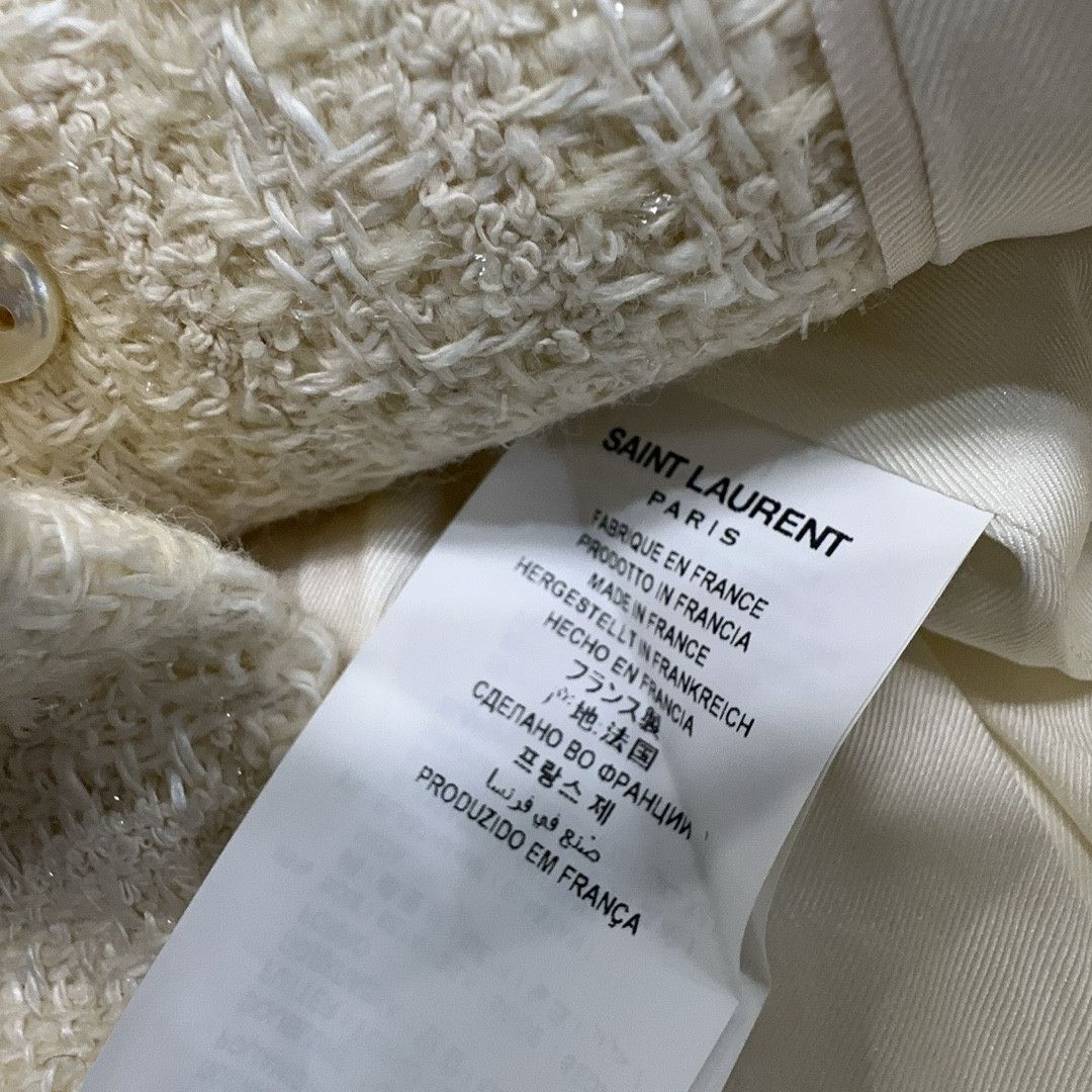 Saint Laurent Paris Saint Laurent Tweed Jacket Size 38 Size S / US 4 / IT 40 - 4 Thumbnail