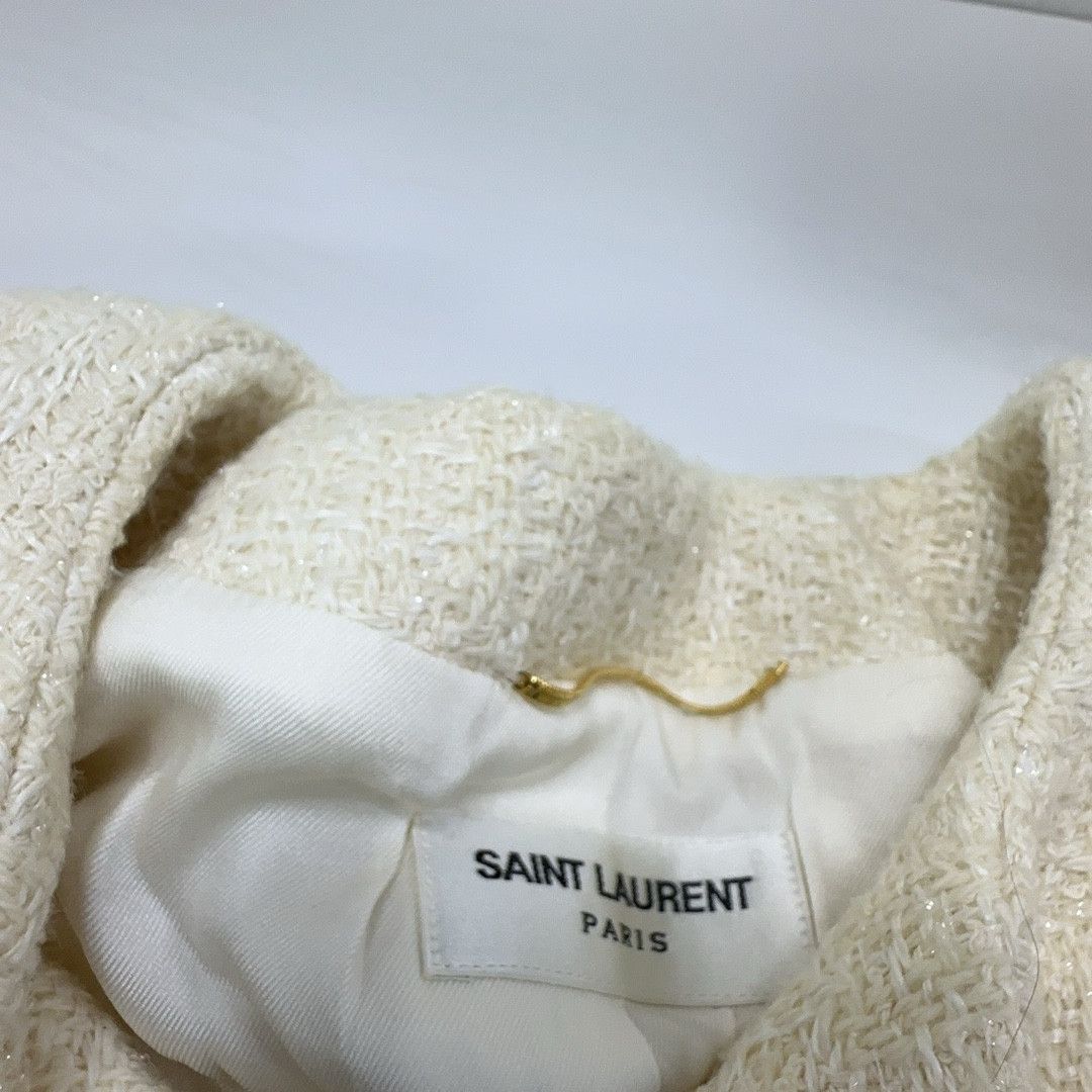 Saint Laurent Paris Saint Laurent Tweed Jacket Size 38 Size S / US 4 / IT 40 - 5 Thumbnail