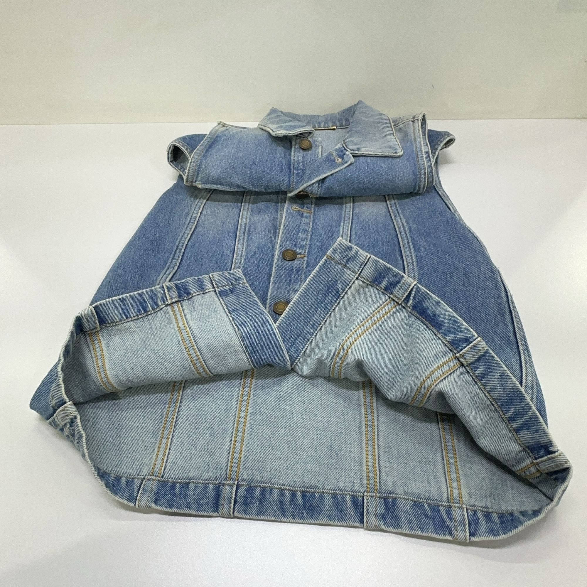 Saint Laurent Paris Saint Laurent Sleeveless Denim Dress Size 36 Size XS / US 0-2 / IT 36-38 - 8 Thumbnail