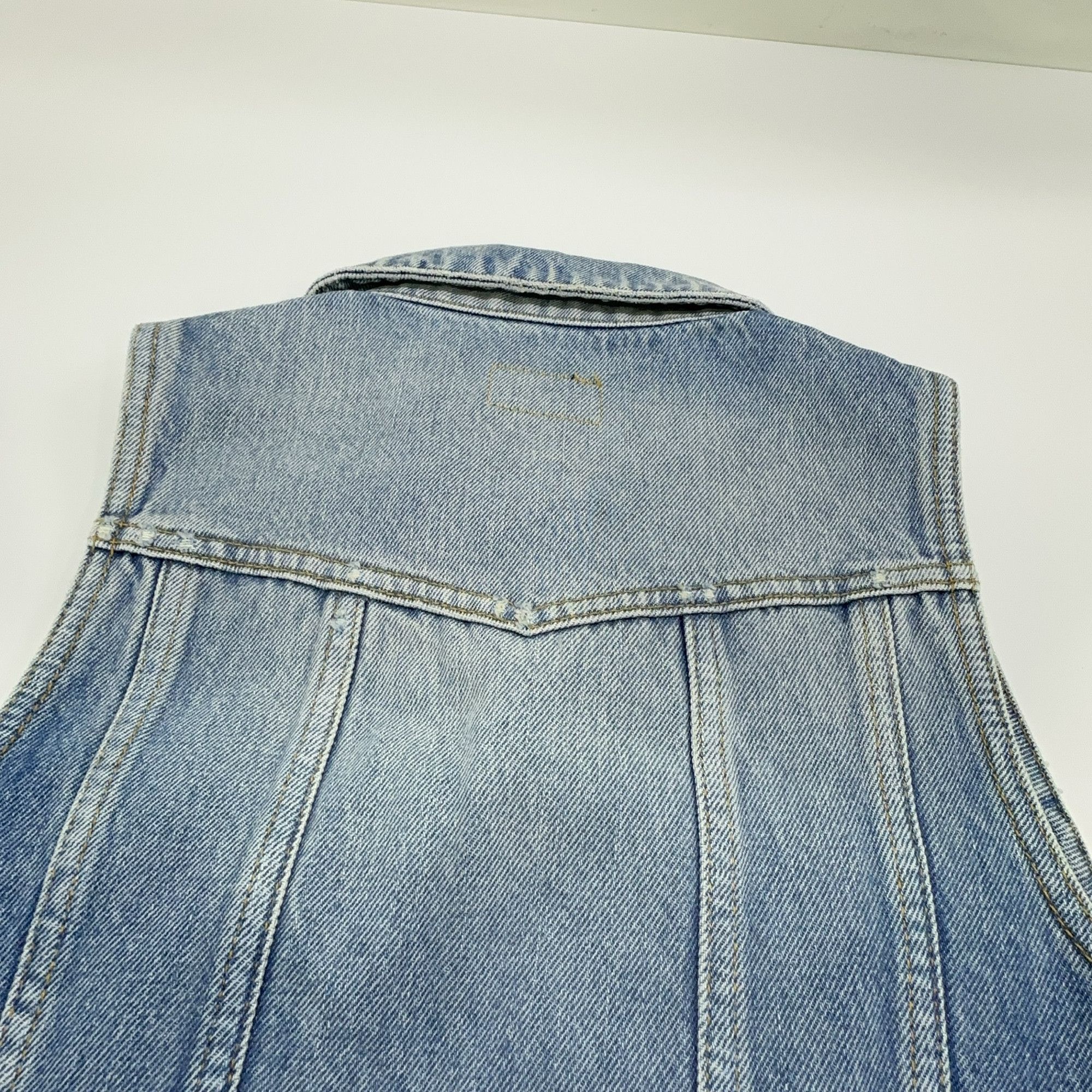 Saint Laurent Paris Saint Laurent Sleeveless Denim Dress Size 36 Size XS / US 0-2 / IT 36-38 - 9 Thumbnail