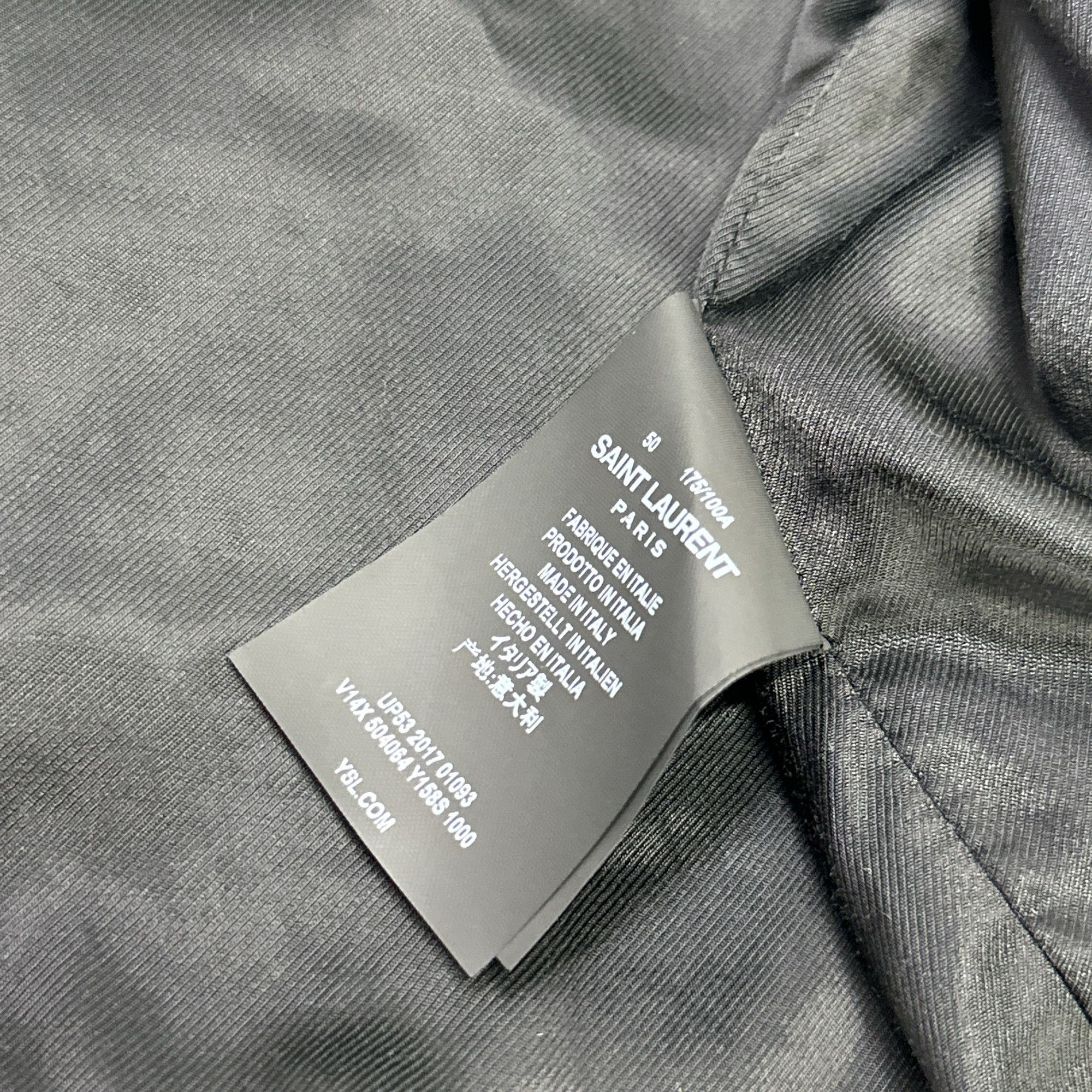 Saint Laurent Paris Saint Laurent Heaven Wool Leather Varsity Jacket Size M Size US M / EU 48-50 / 2 - 4 Thumbnail
