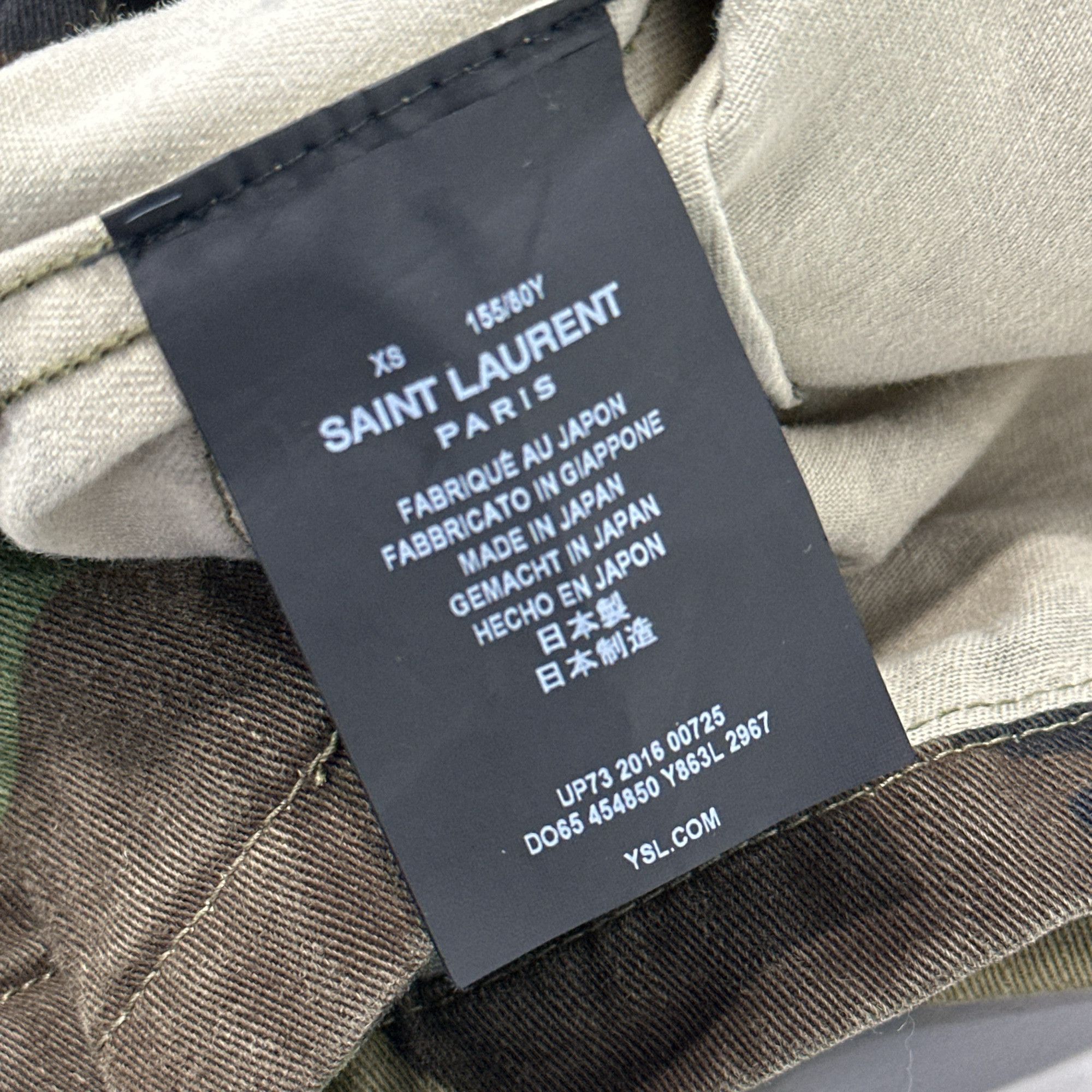 Saint Laurent Paris Saint Laurent Camo Embroidered Light Jacket Size XS Size US XS / EU 42 / 0 - 4 Thumbnail