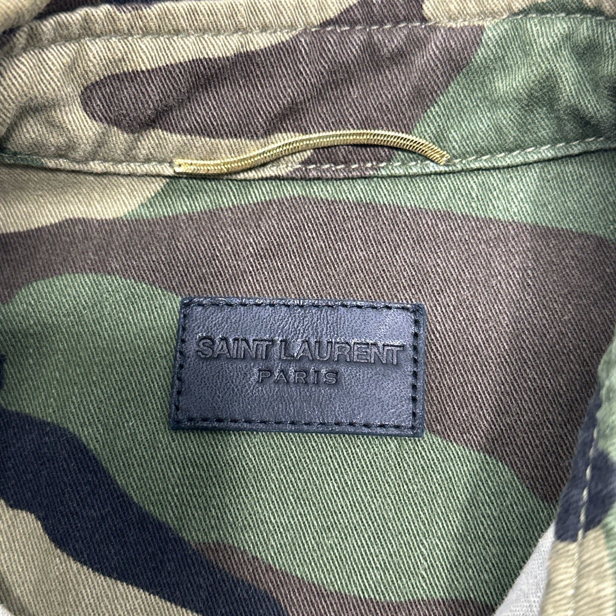 Saint Laurent Paris Saint Laurent Camo Embroidered Light Jacket Size XS Size US XS / EU 42 / 0 - 3 Thumbnail